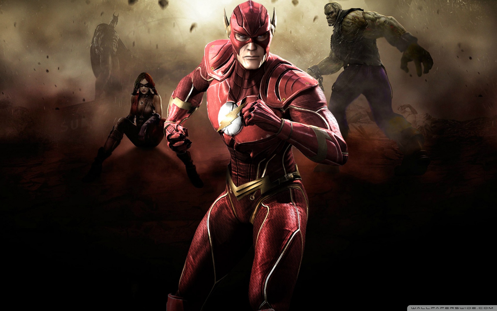 Flash Justice League correndo, 1680x1050 900p, Desktop