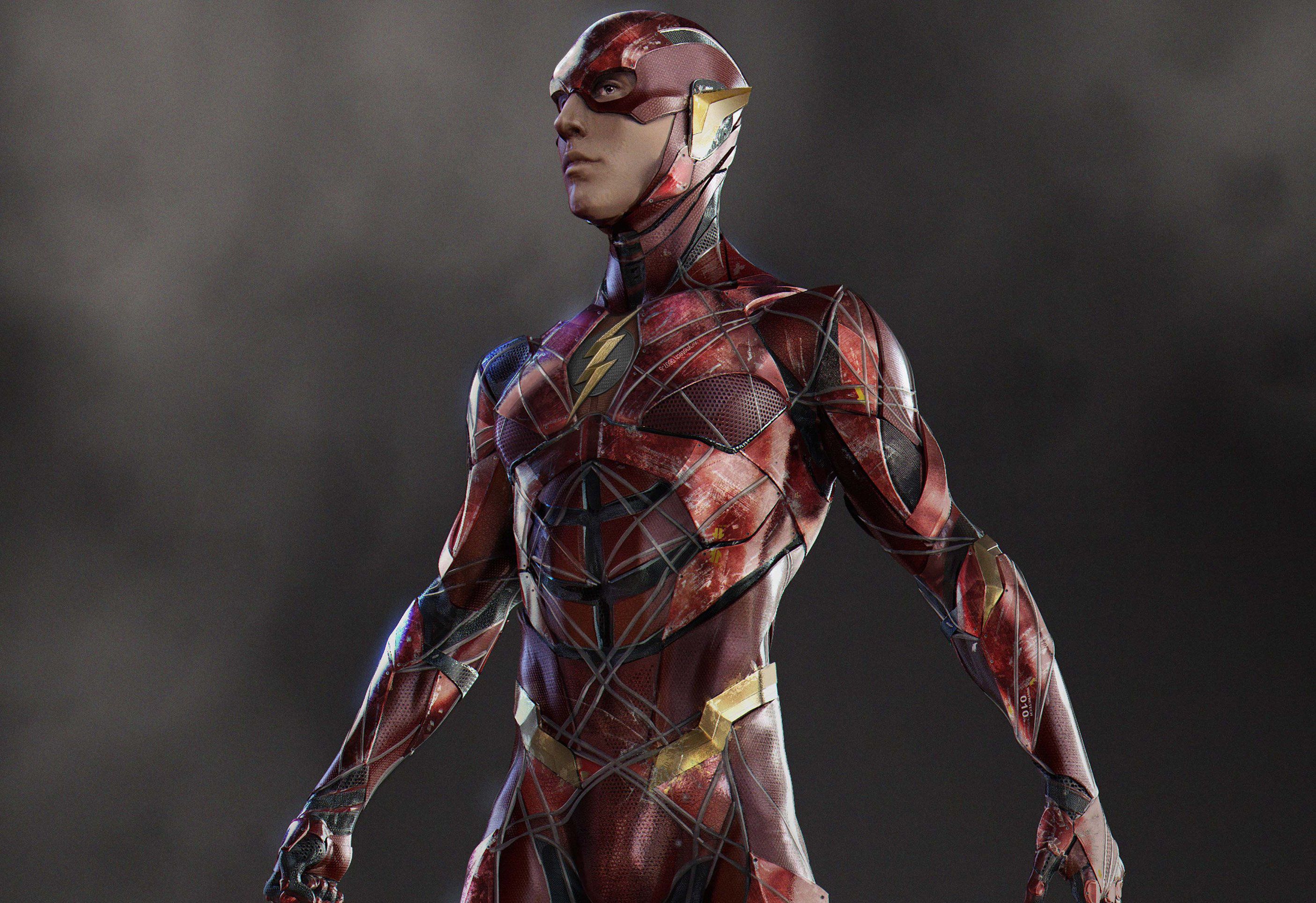 Flash Justice League concept art, 2811x1929 WQXGA, PC