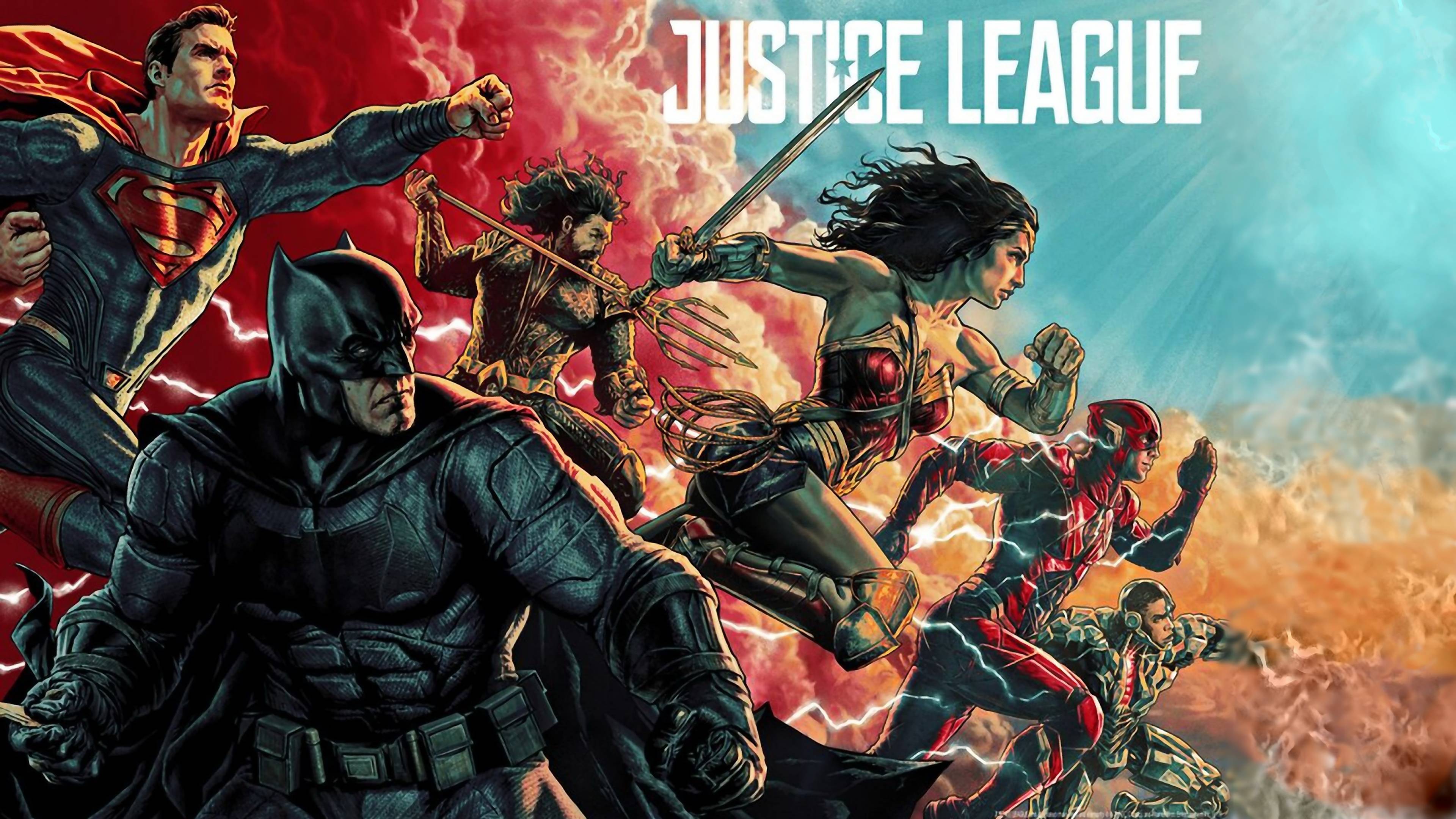 Justice League Superman Batman Wonder Woman, 3840x2160 UHD, Monitor 4K
