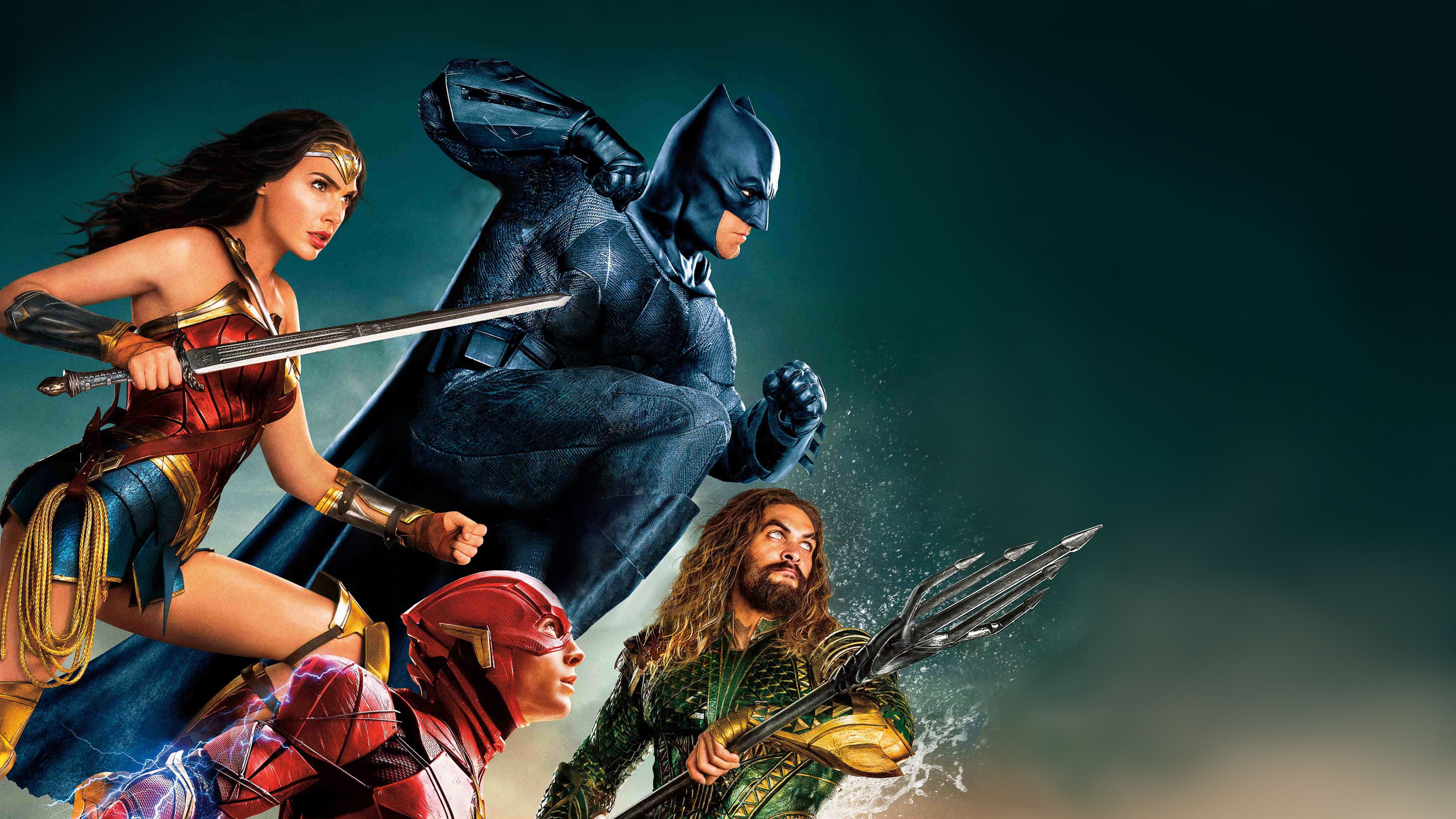 Justice League Batman Flash Aquaman, Gotham, 3840x2160 4K Ultra HD, Monitor 4K