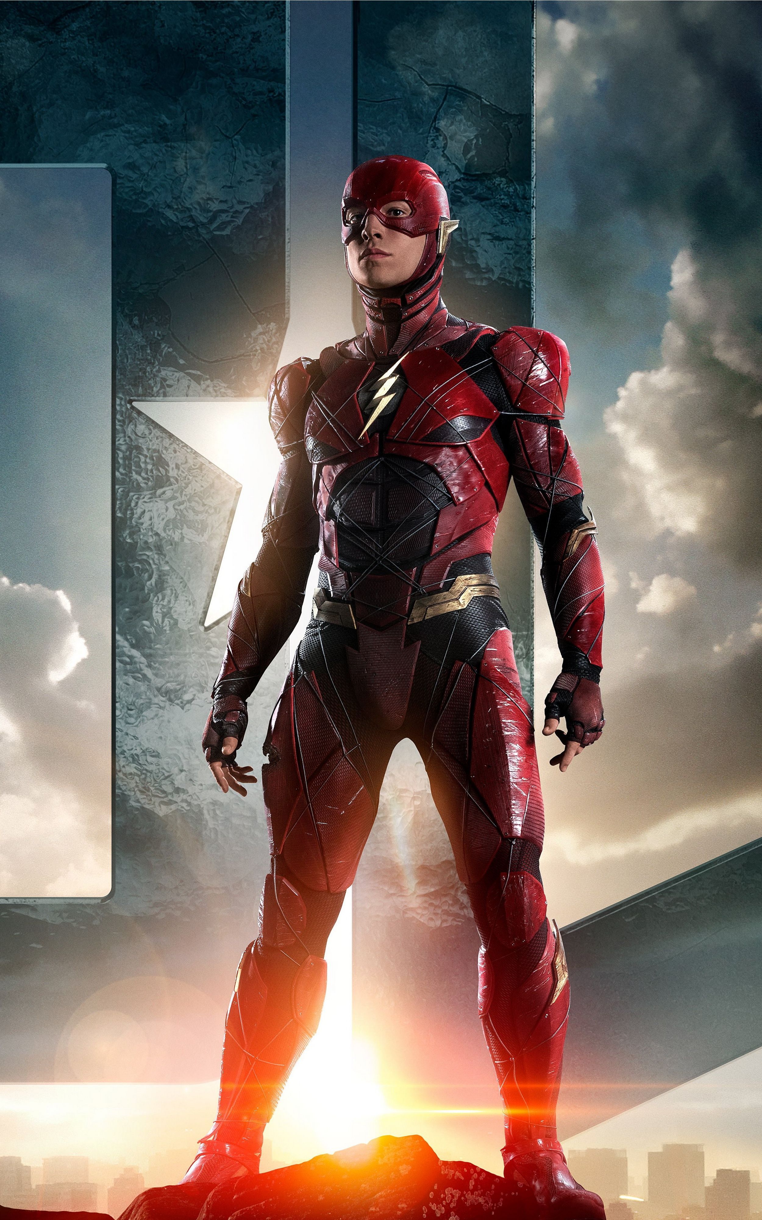 Flash Justice League, Barry Allen, 2500x4000 Verticale, Telefono