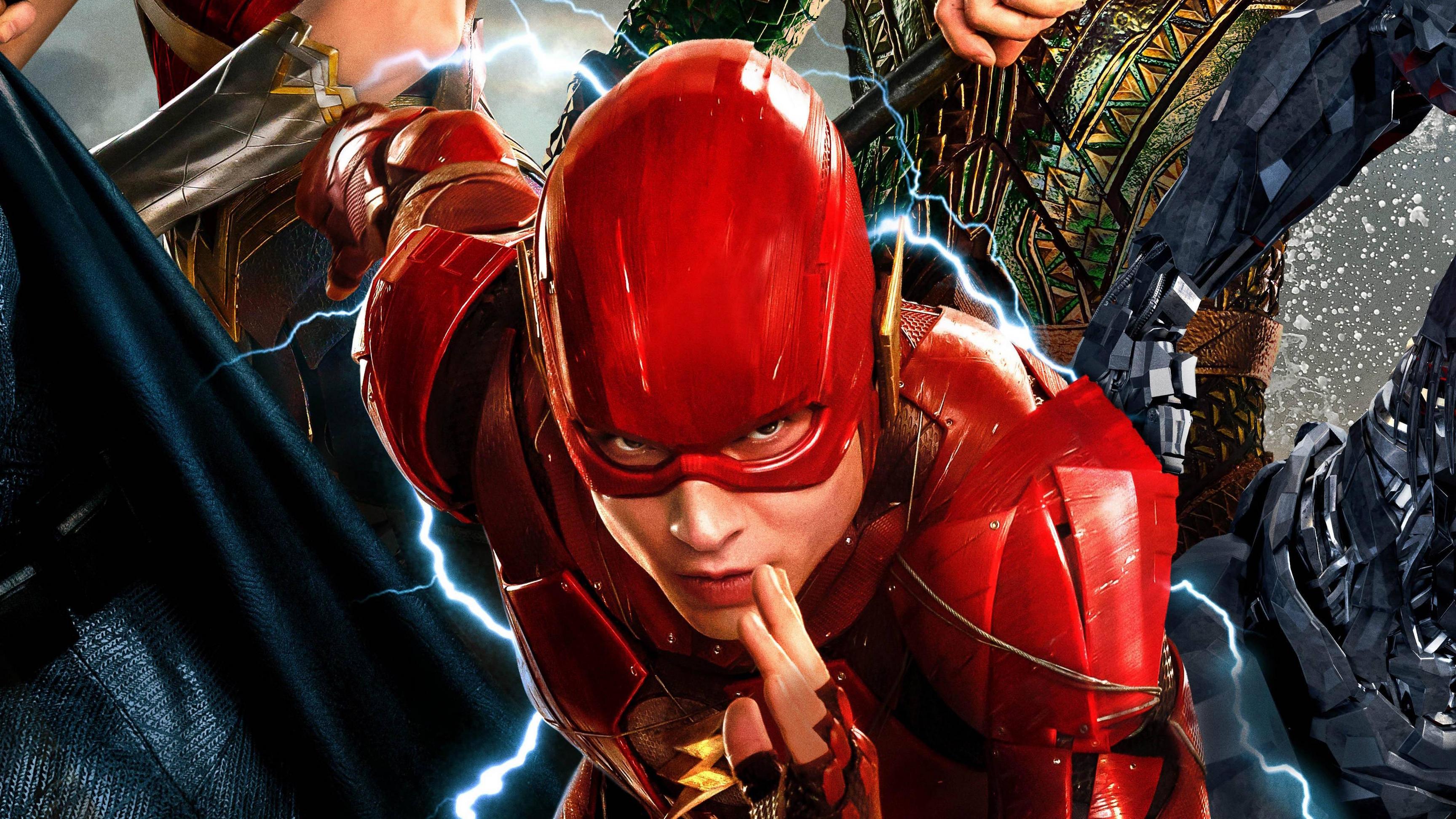 Flash Justice League corsa, 3840x2160 UHD, PC 4K