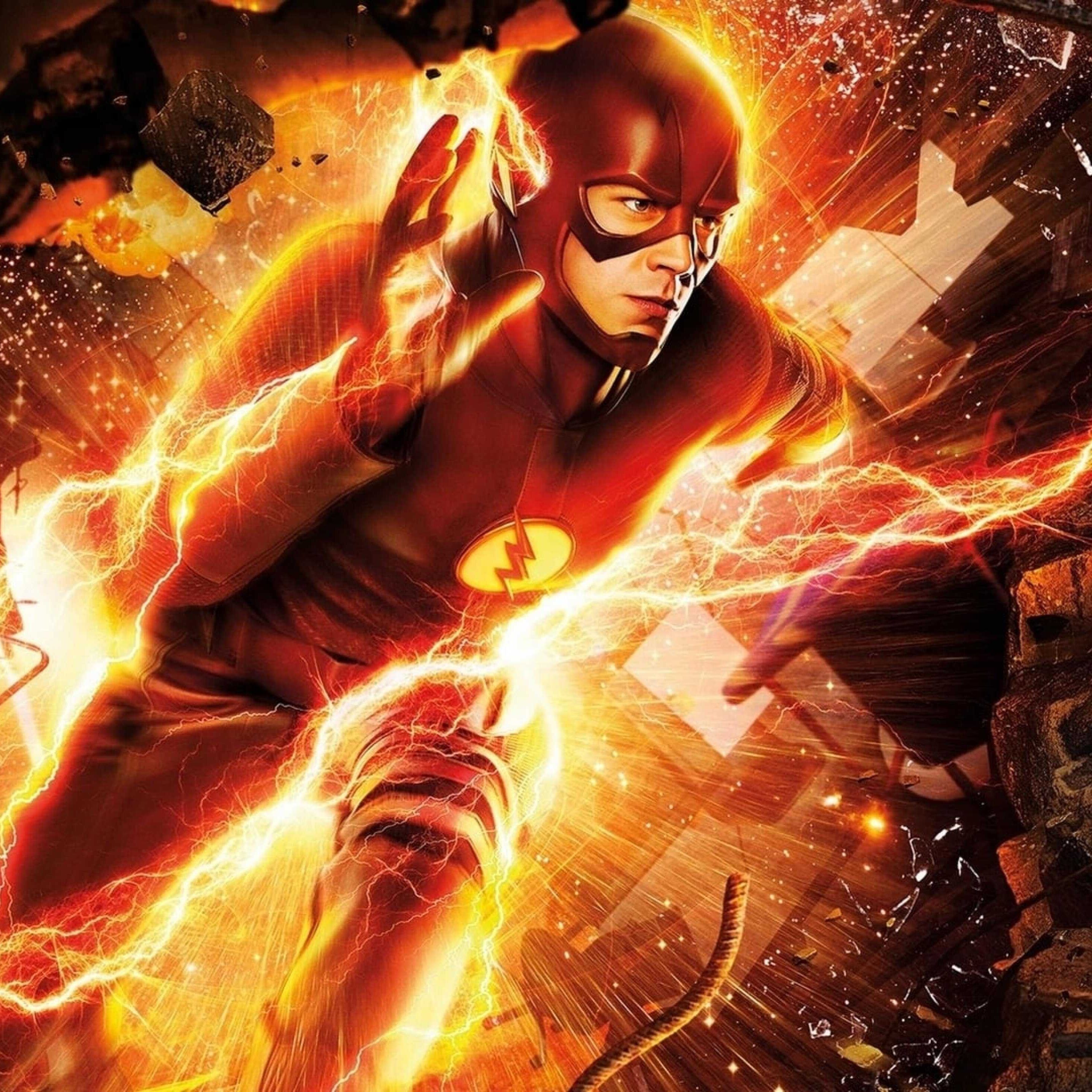 The Flash supereroe fulmini, 2932x2932 WQXGA, Desktop