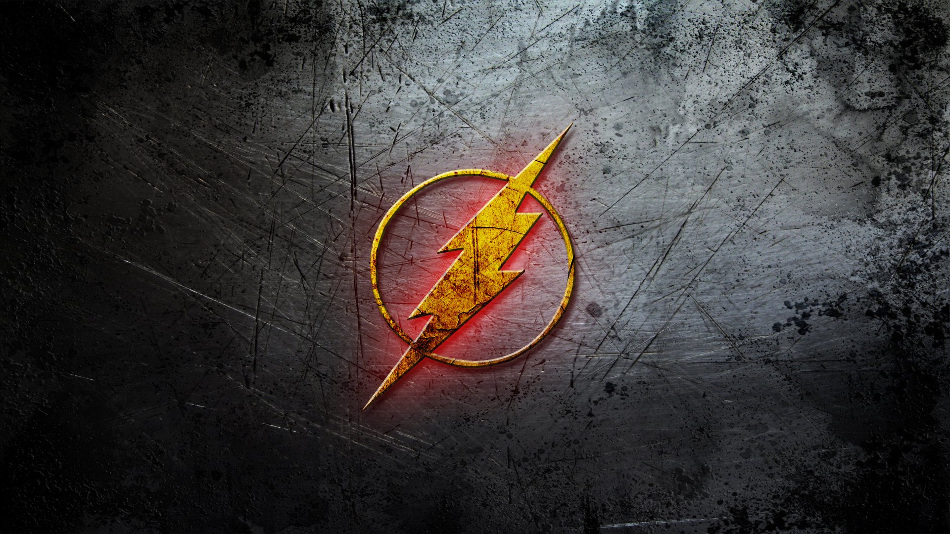 Logo Flash fulmine giallo, 1920x1080 Full HD 1080p, PC Desktop