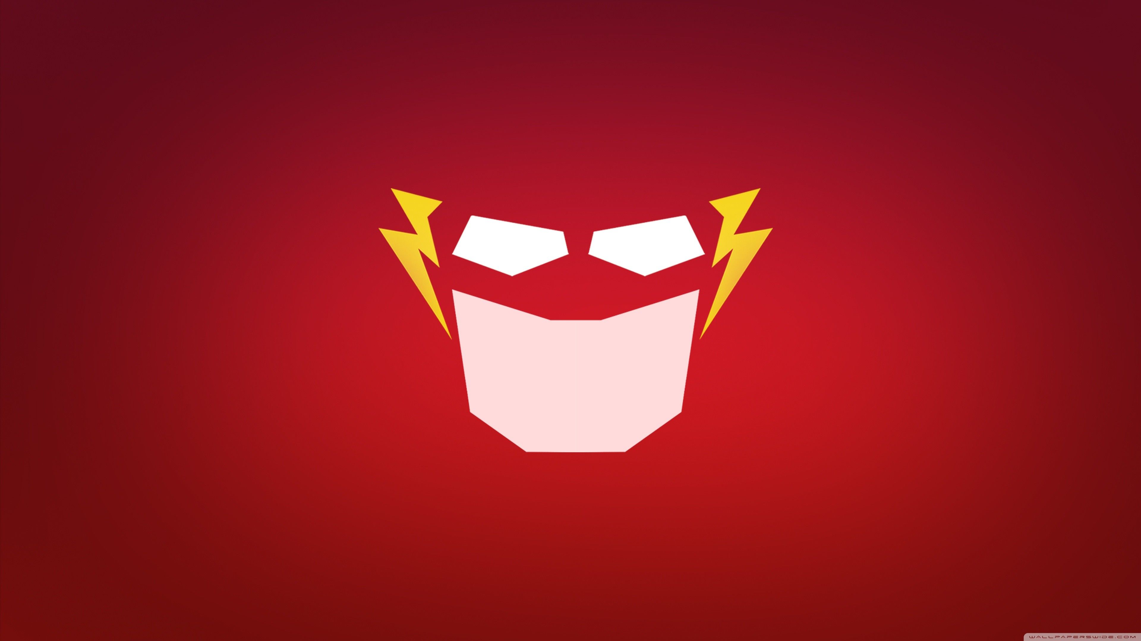 Maschera minimalista The Flash, Barry Allen, 3840x2160 4K, Desktop 4K
