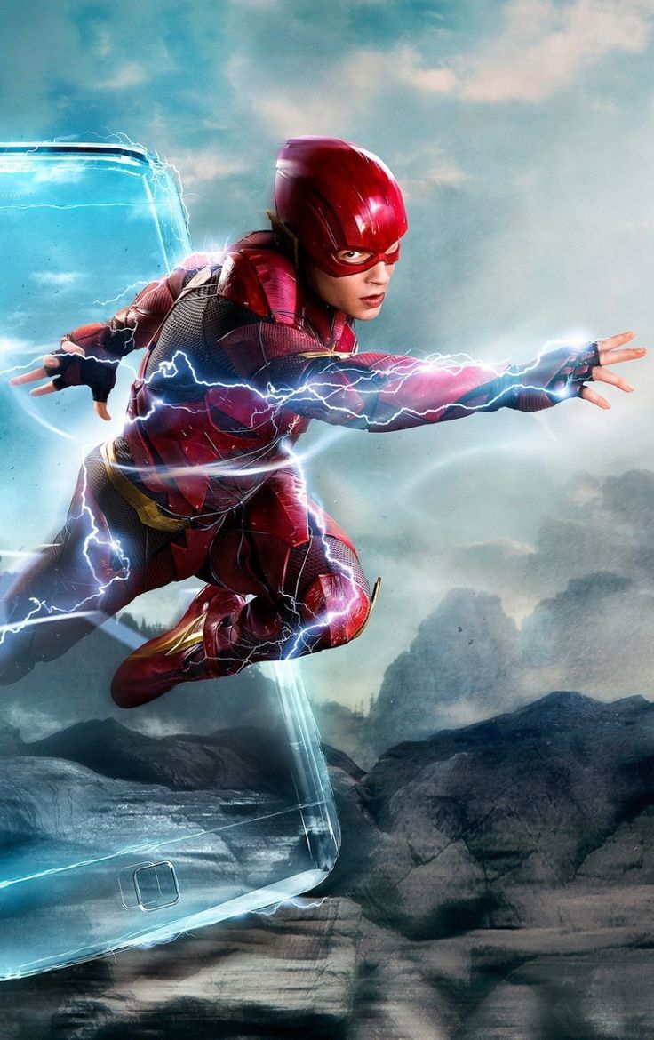 The Flash Justice League supereroe, 736x1170 Full HD Verticale, Smartphone