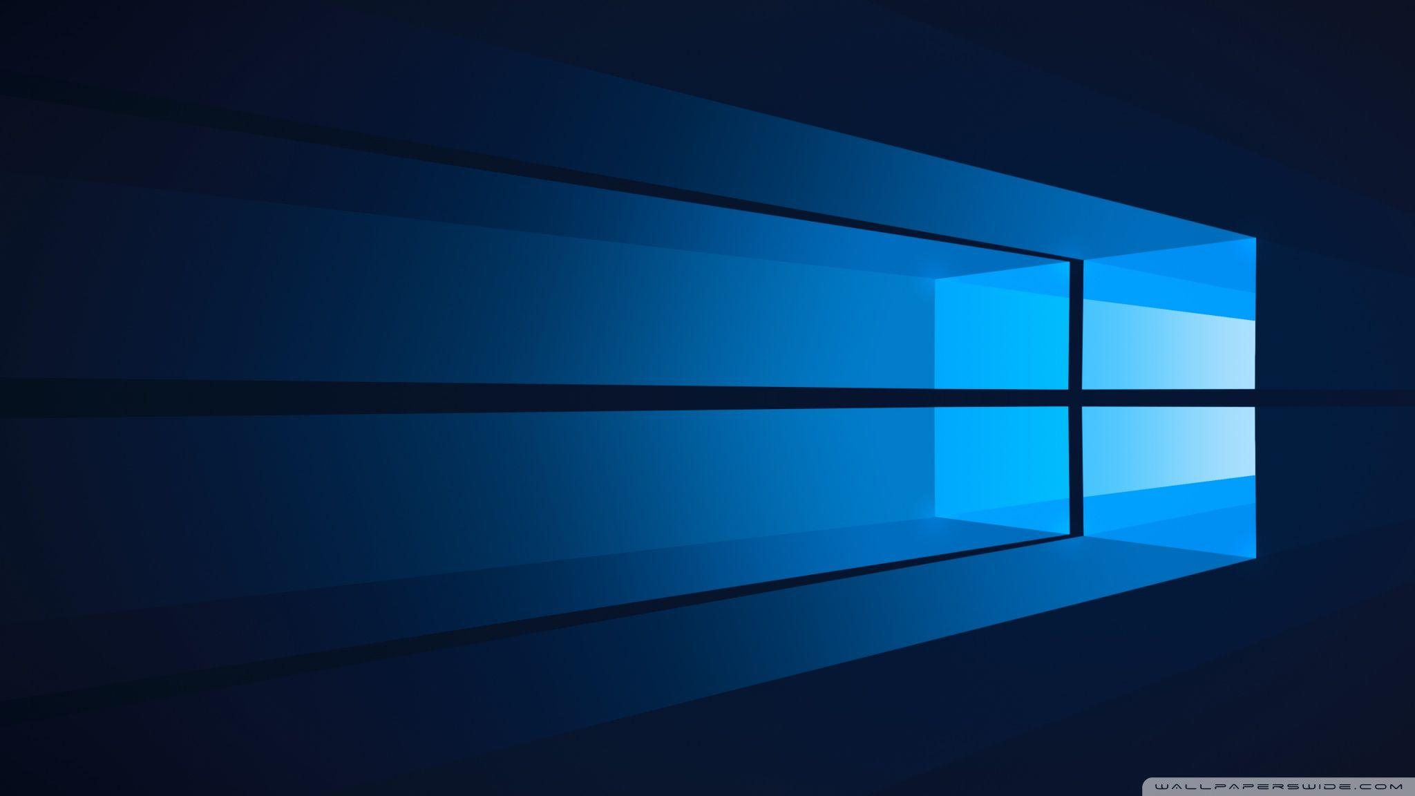 Logo Windows blu astratto, 2048x1152 2K, iMac