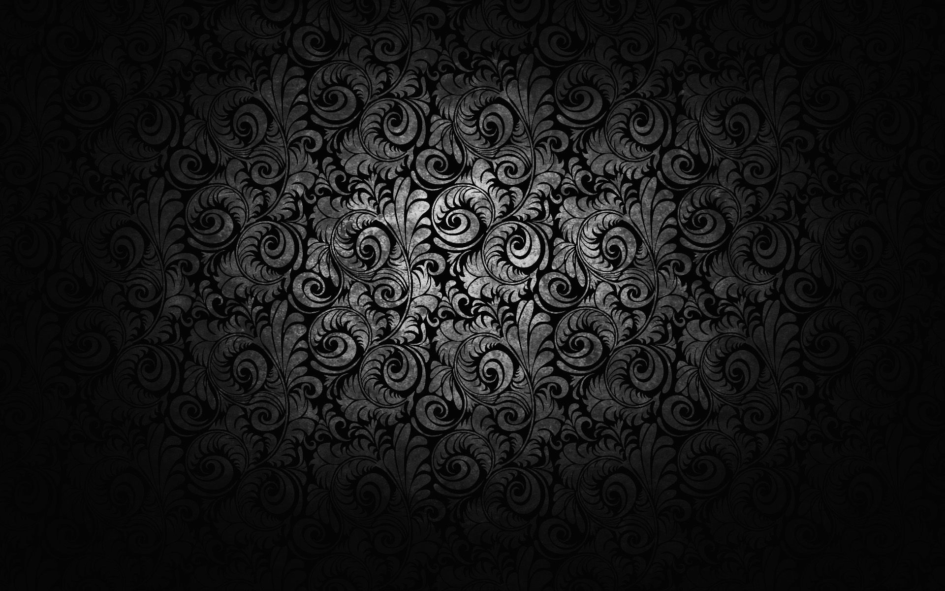 Motivo floreale nero e grigio, 1920x1200 WUXGA, Desktop