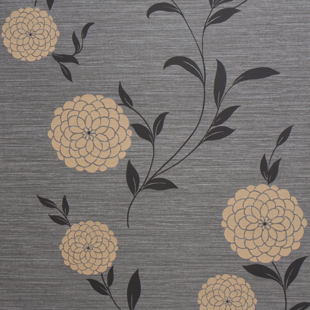 Fiori beige su grigio scuro, 1000x1000 HD, Desktop