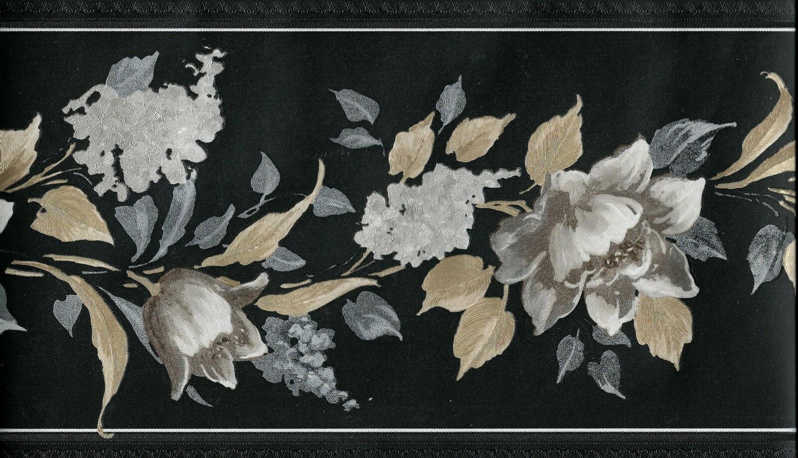 Fiori bianchi su nero, 1600x919 HD Ready, PC