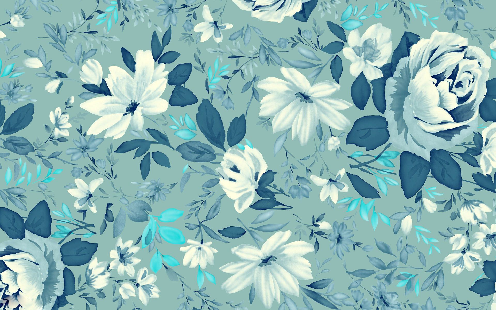 Fiori blu su fondo verde, 1920x1200 Full HD+, Monitor Gaming