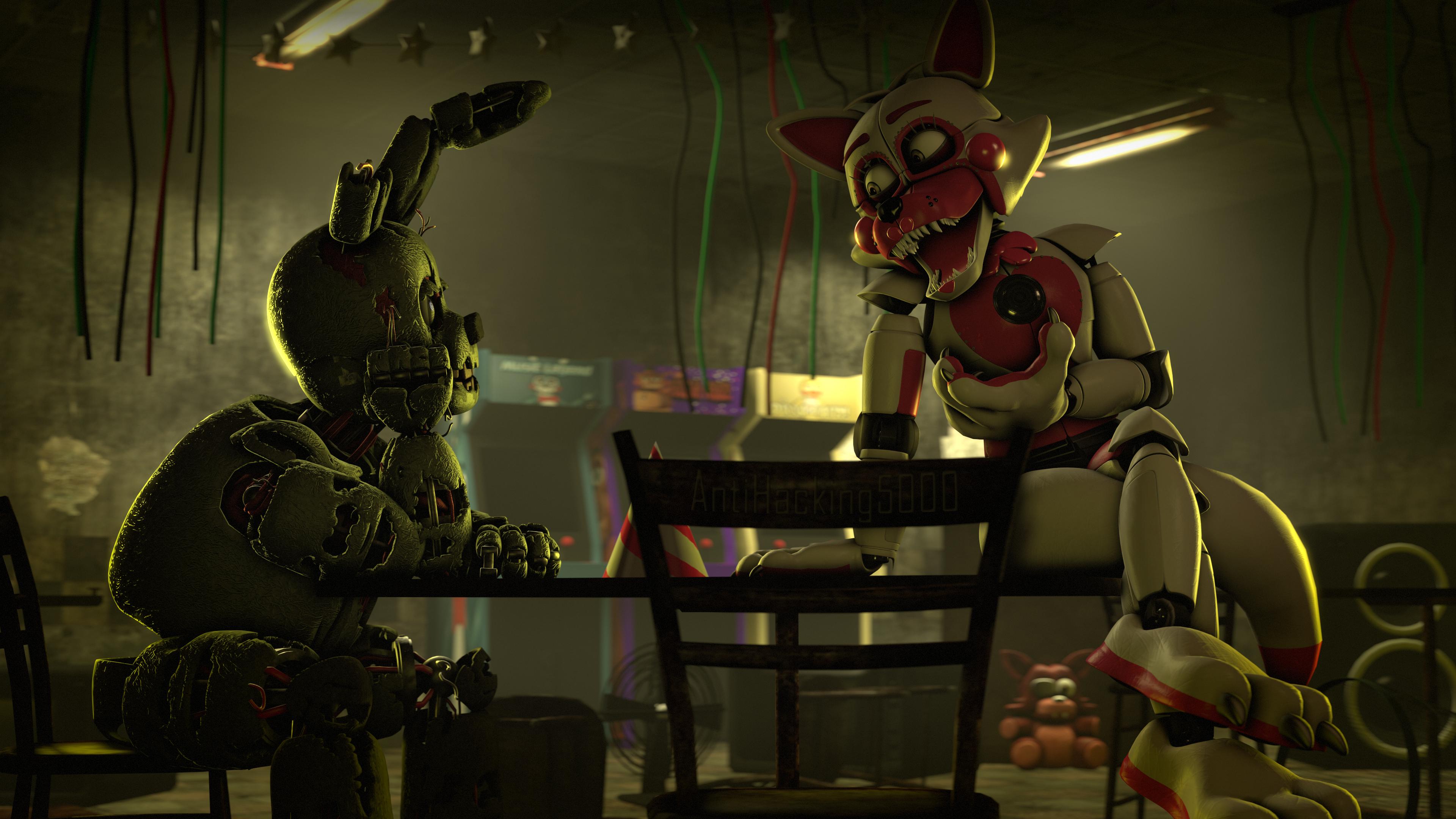 Springtrap e Mangle FNAF, 3840x2160 Ultra HD, 4K TV