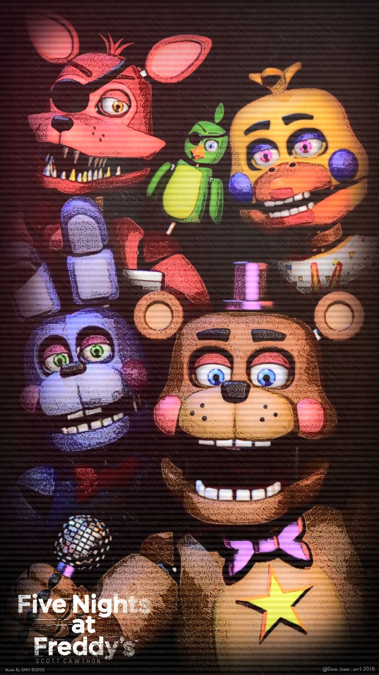Personaggi Five Nights at Freddy's, 1215x2160 Full HD Verticale, iPhone