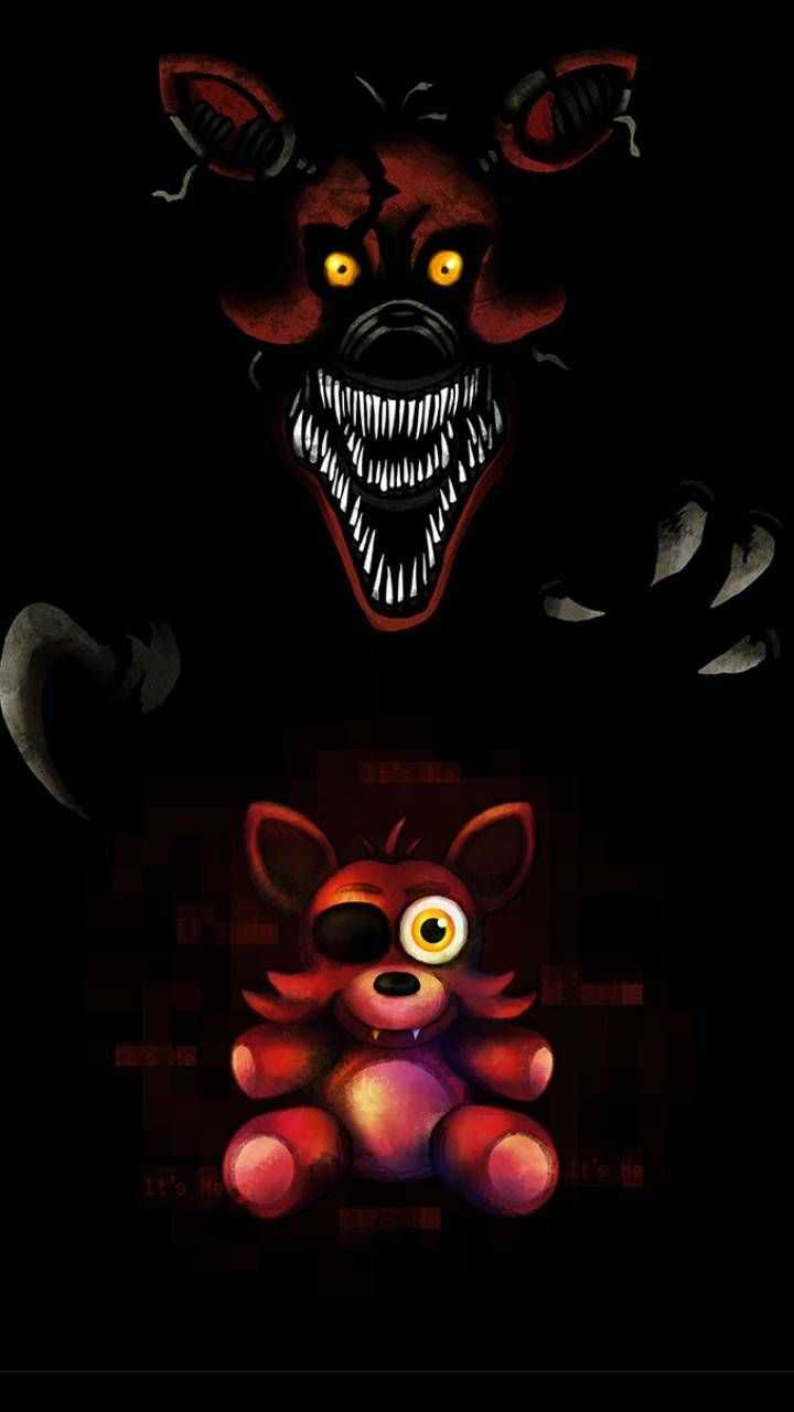 Foxy nightmare FNAF sfondo scuro, 720x1280 Full HD Verticale, iPhone