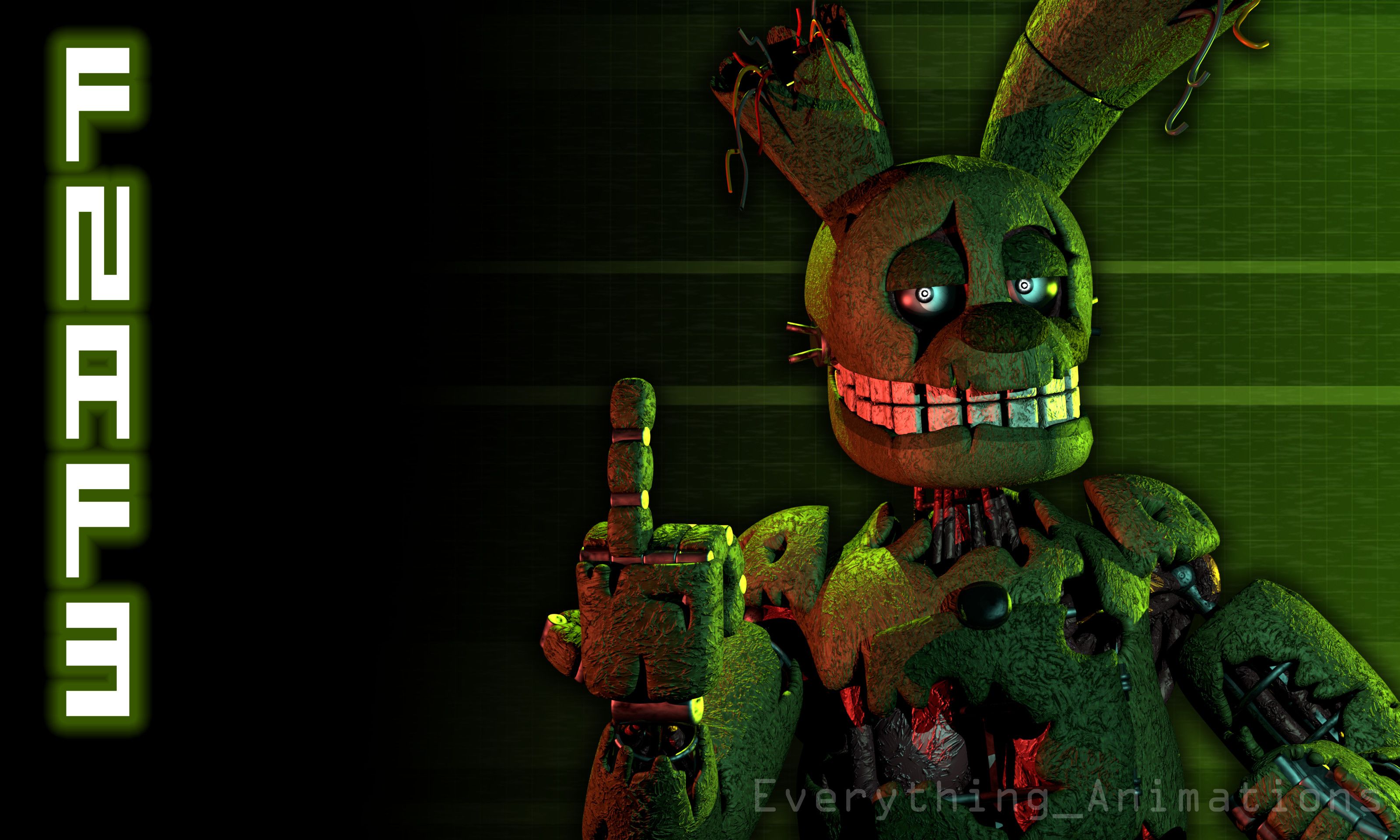 Springtrap FNAF personaggio horror, 3200x1920 2K+, Desktop