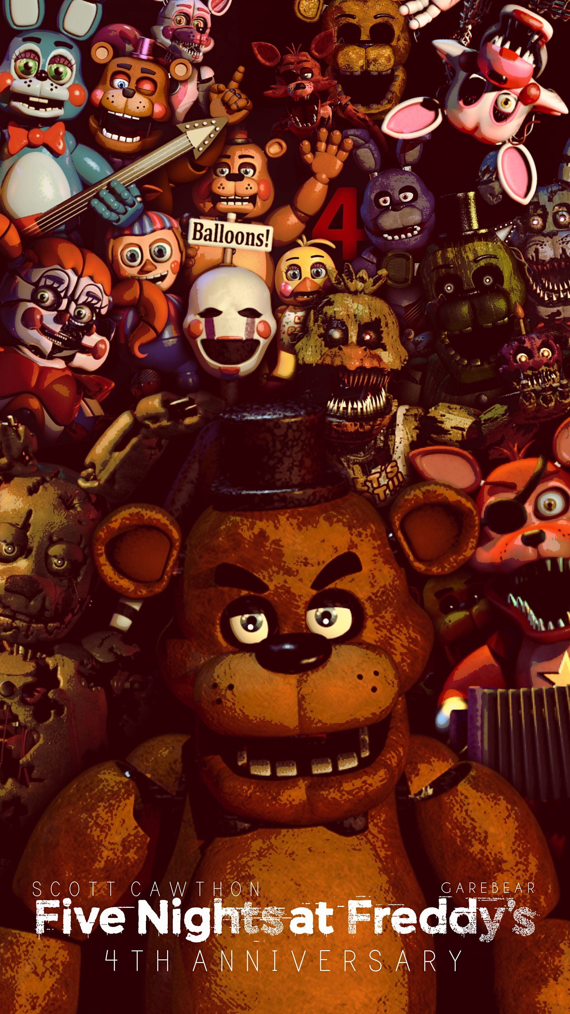 Personaggi Five Nights at Freddy's, 2160x3840 Full HD Verticale, iPhone