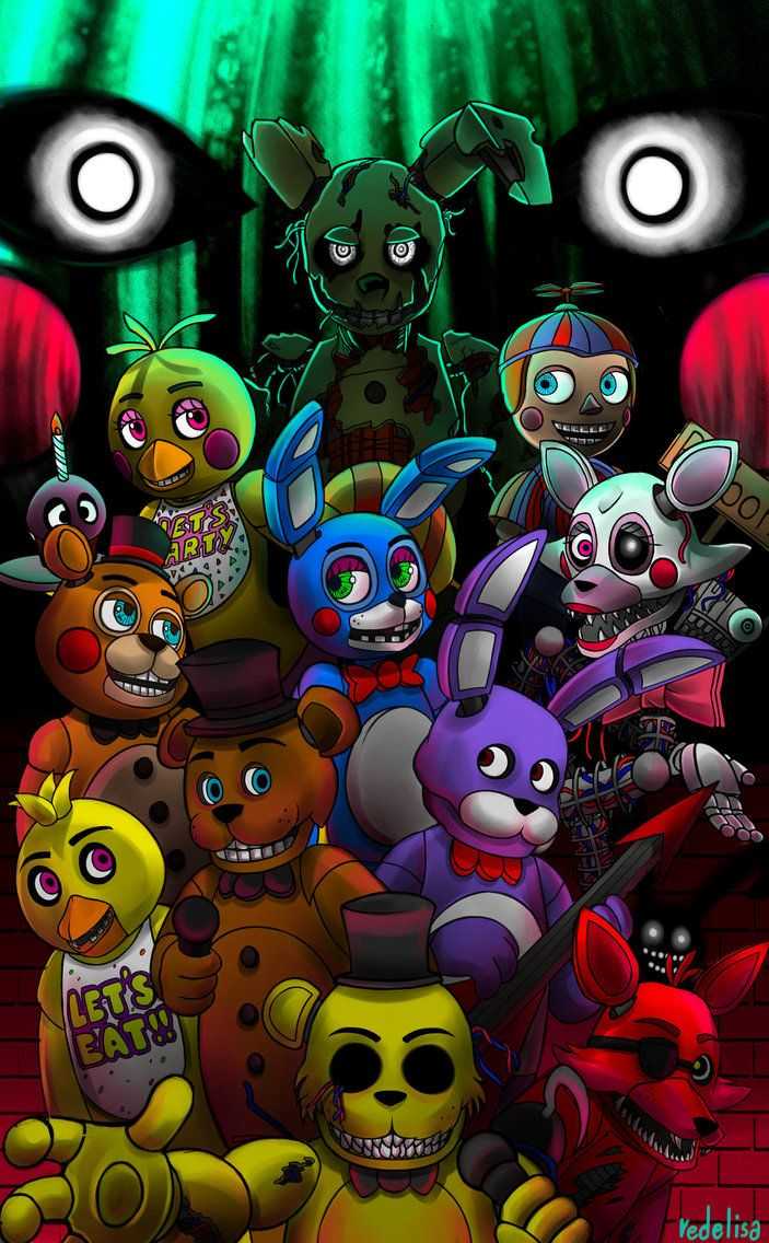 Personaggi Five Nights at Freddy's, 703x1136 Verticale, Mobile