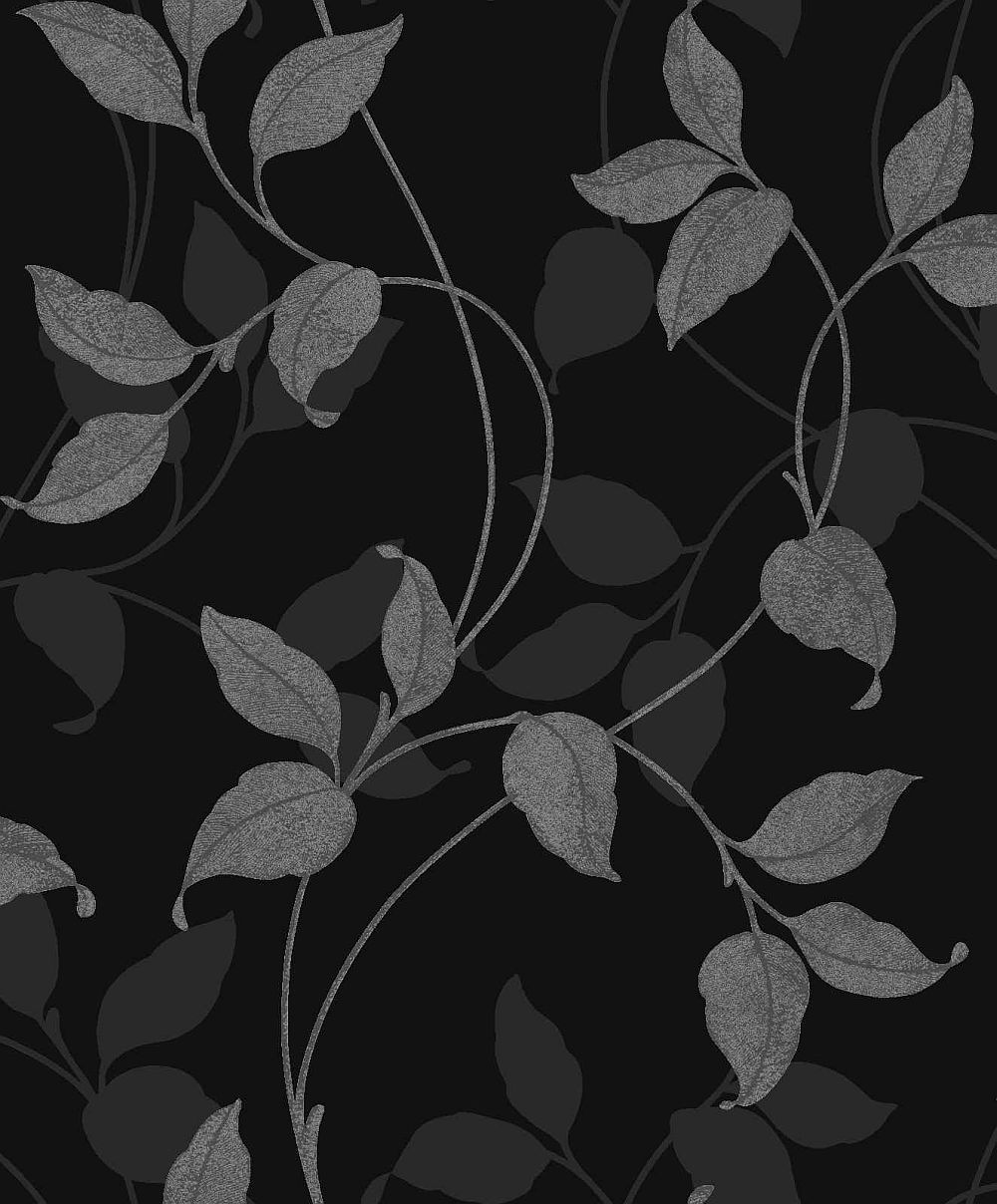Foglie nere e grigie decorative, 1000x1208 Full HD Verticale, Smartphone