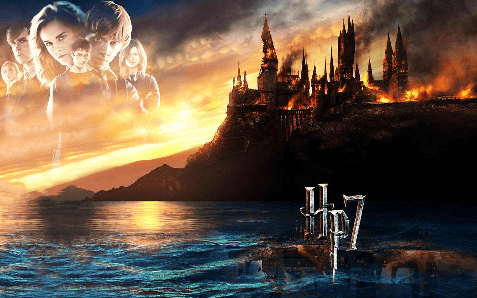 Castello Hogwarts al tramonto, 1600x1000 HD, Laptop