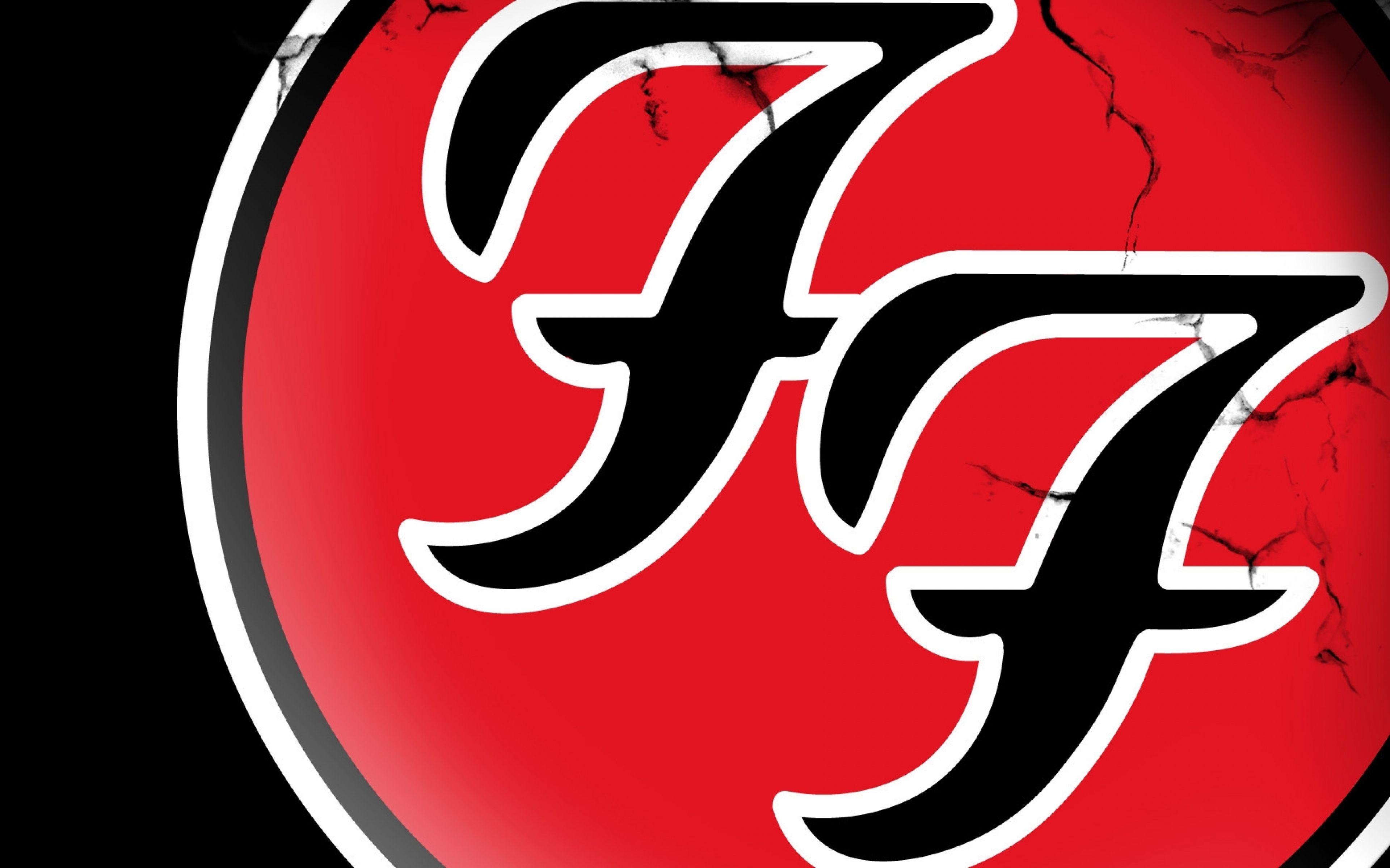 Logo Foo Fighters rosso, 3840x2400 4K Ultra HD, Monitor 4K