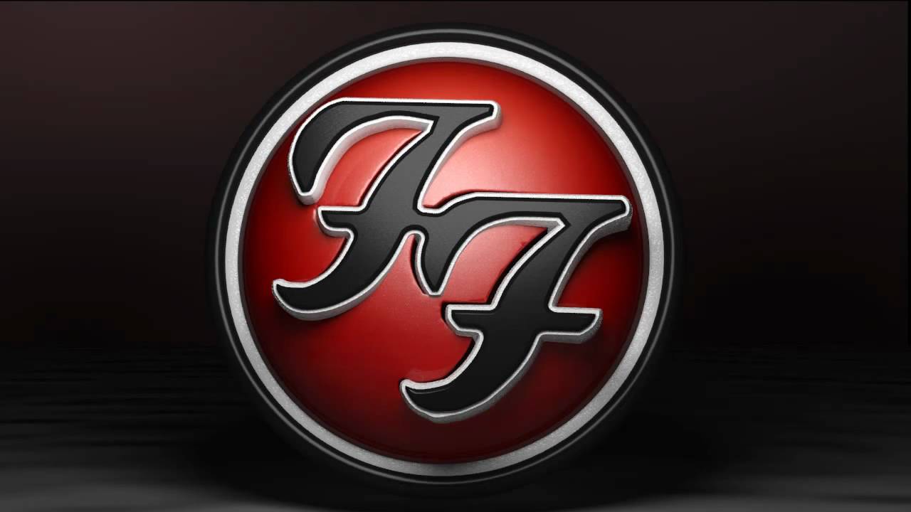 Logo Foo Fighters rosso, 1280x720 HD, Desktop