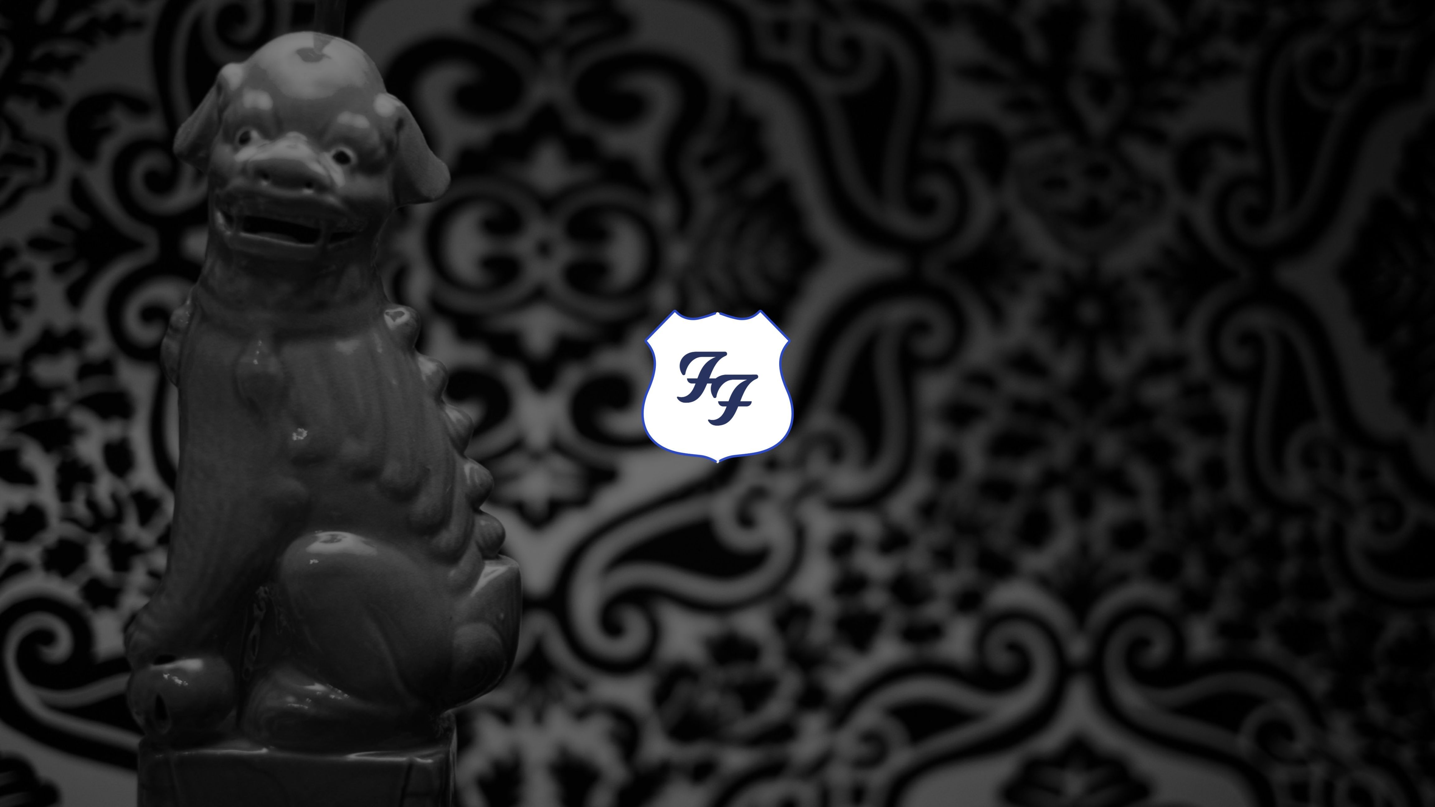 Logo Foo Fighters statua leone, 4608x2592 Ultra HD, 4K TV