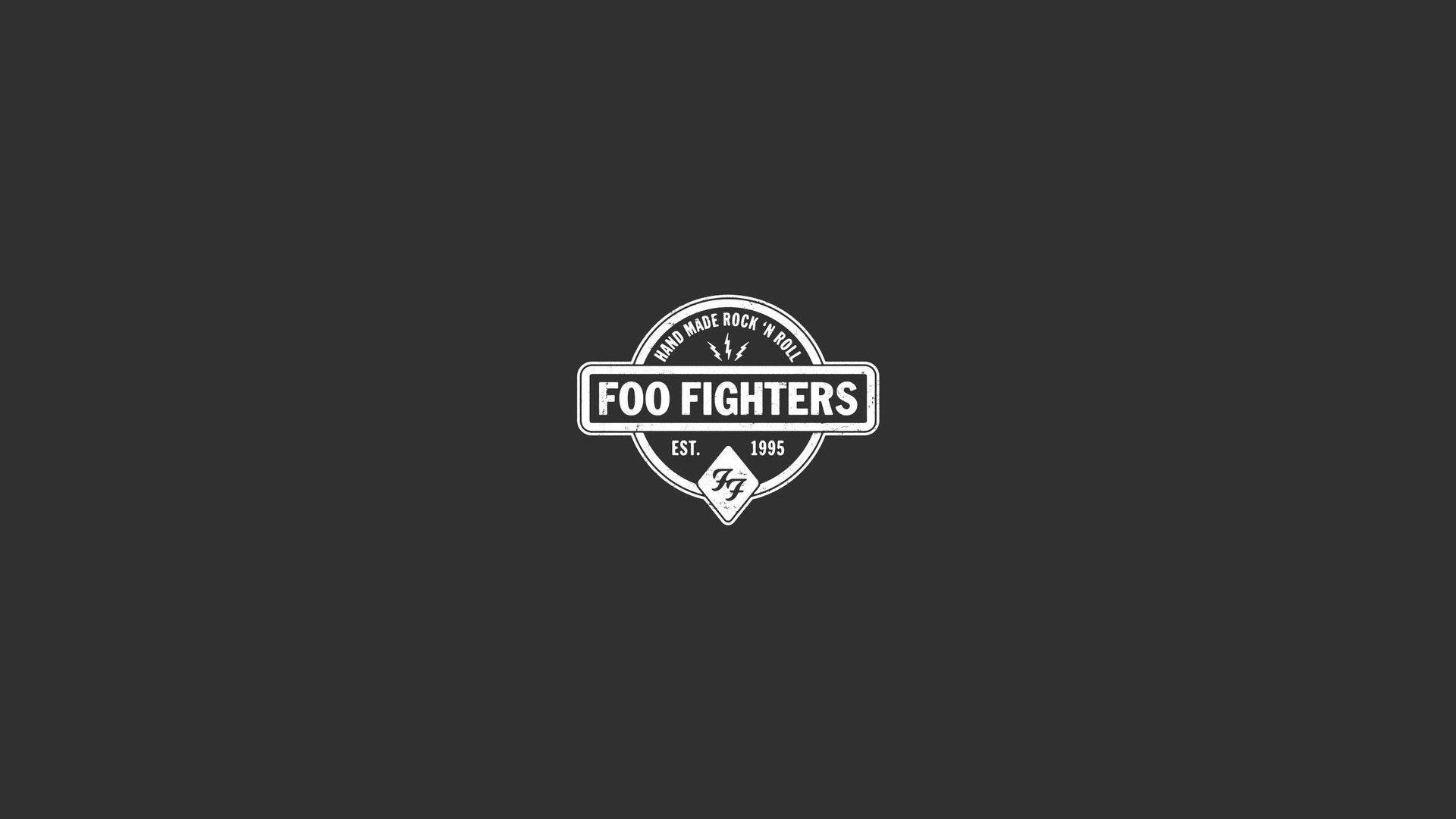 Logo Foo Fighters su grigio, 1920x1080 1080p, PC