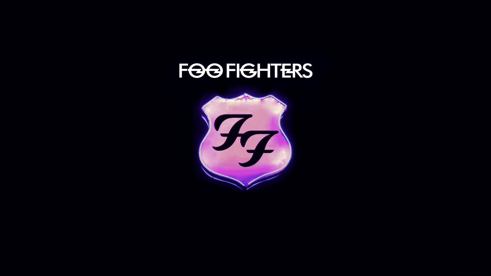 Foo Fighters logo chitarrista bianco e nero, 1024x768 HD, Desktop