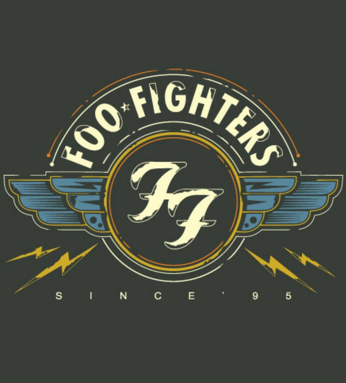 Logo Foo Fighters con ali, 1159x1280 Verticale, Mobile