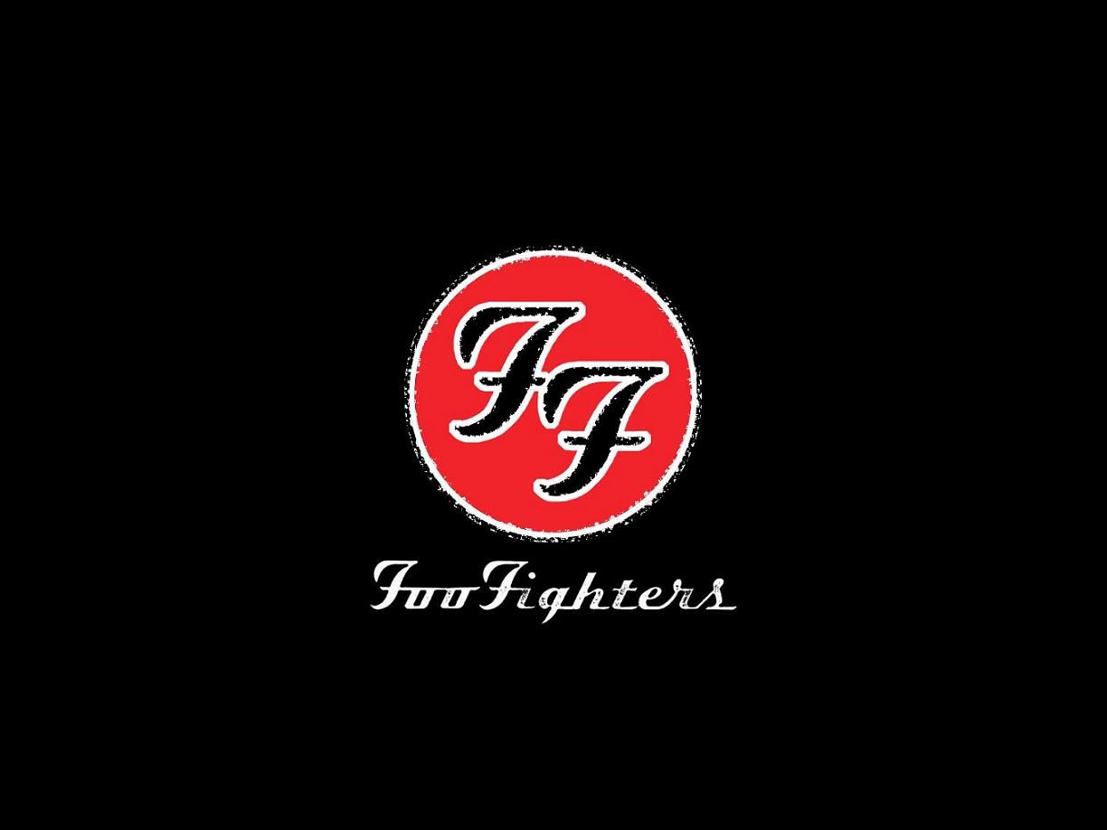 Logo Foo Fighters, sfondo nero, 1224x918 HD, Laptop