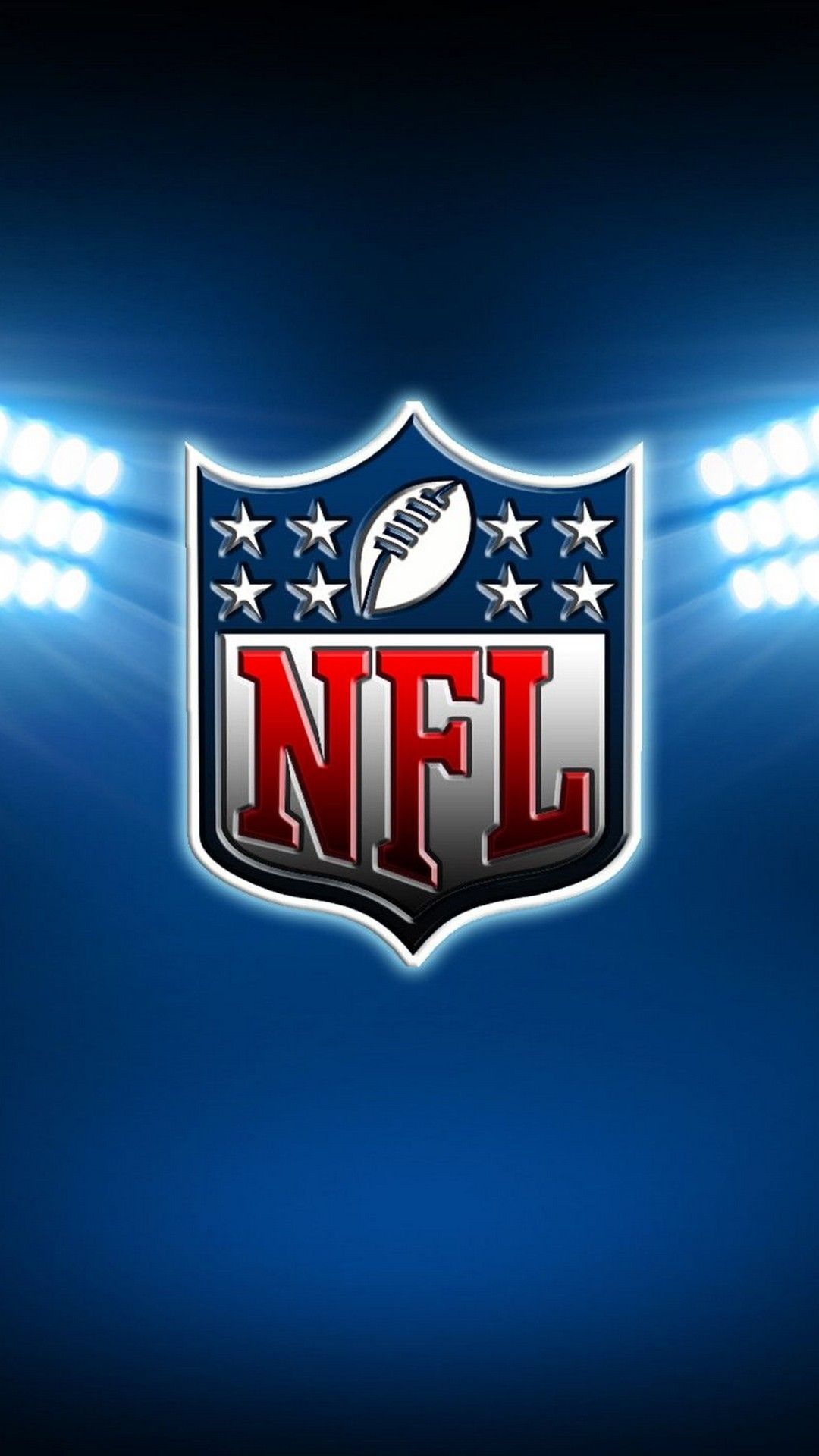 Logo NFL scudo blu, 1080x1920 Full HD Verticale, Smartphone