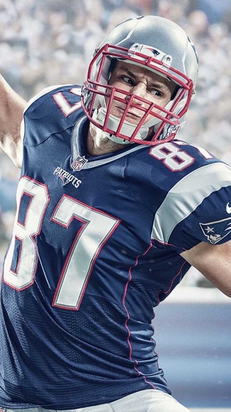 Giocatore NFL Patriots numero 87, 750x1334 Verticale, Telefono