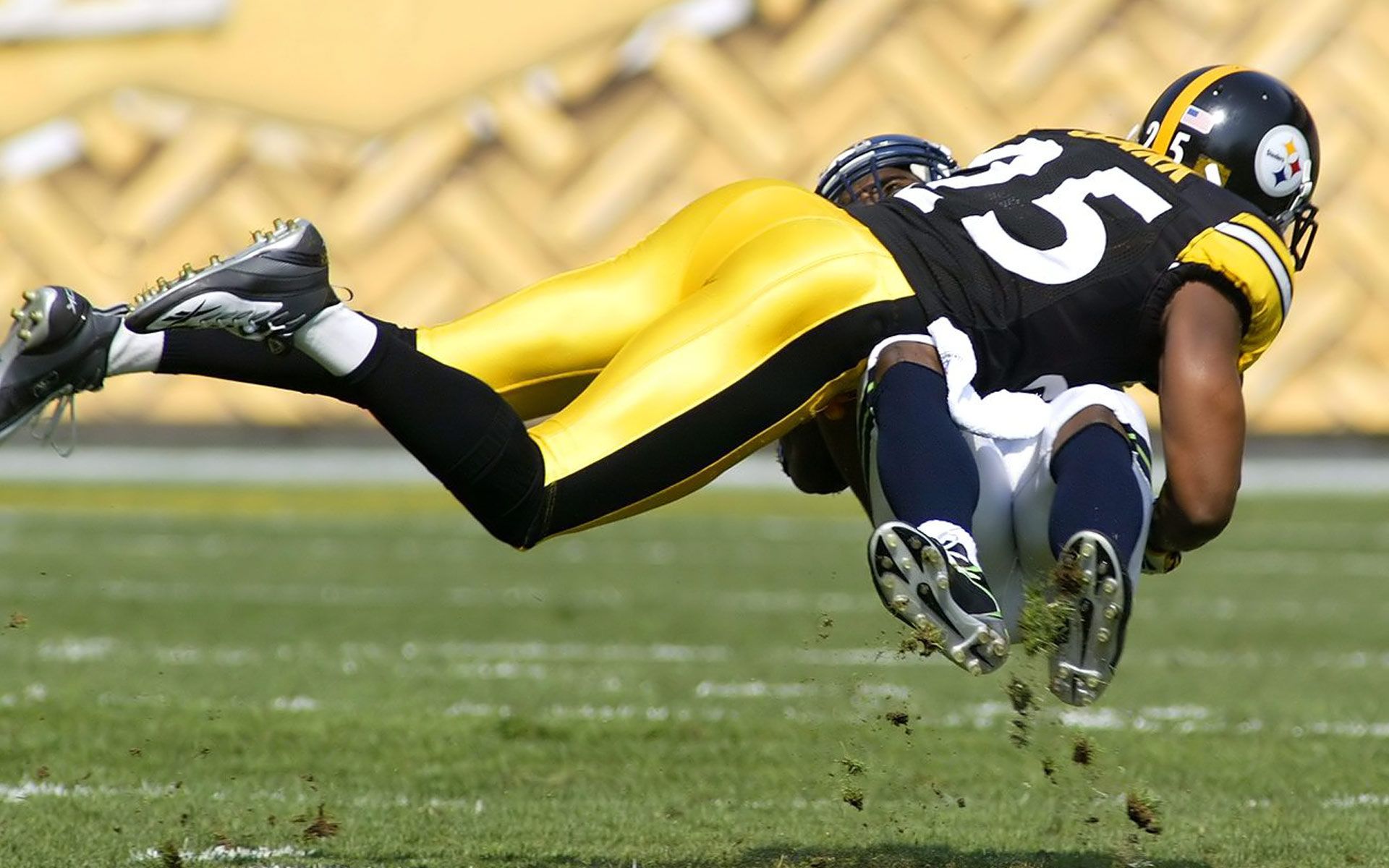 Giocatore Steelers placcato in campo, Pittsburgh Steelers, 1920x1200 Full HD+ WUXGA, Desktop