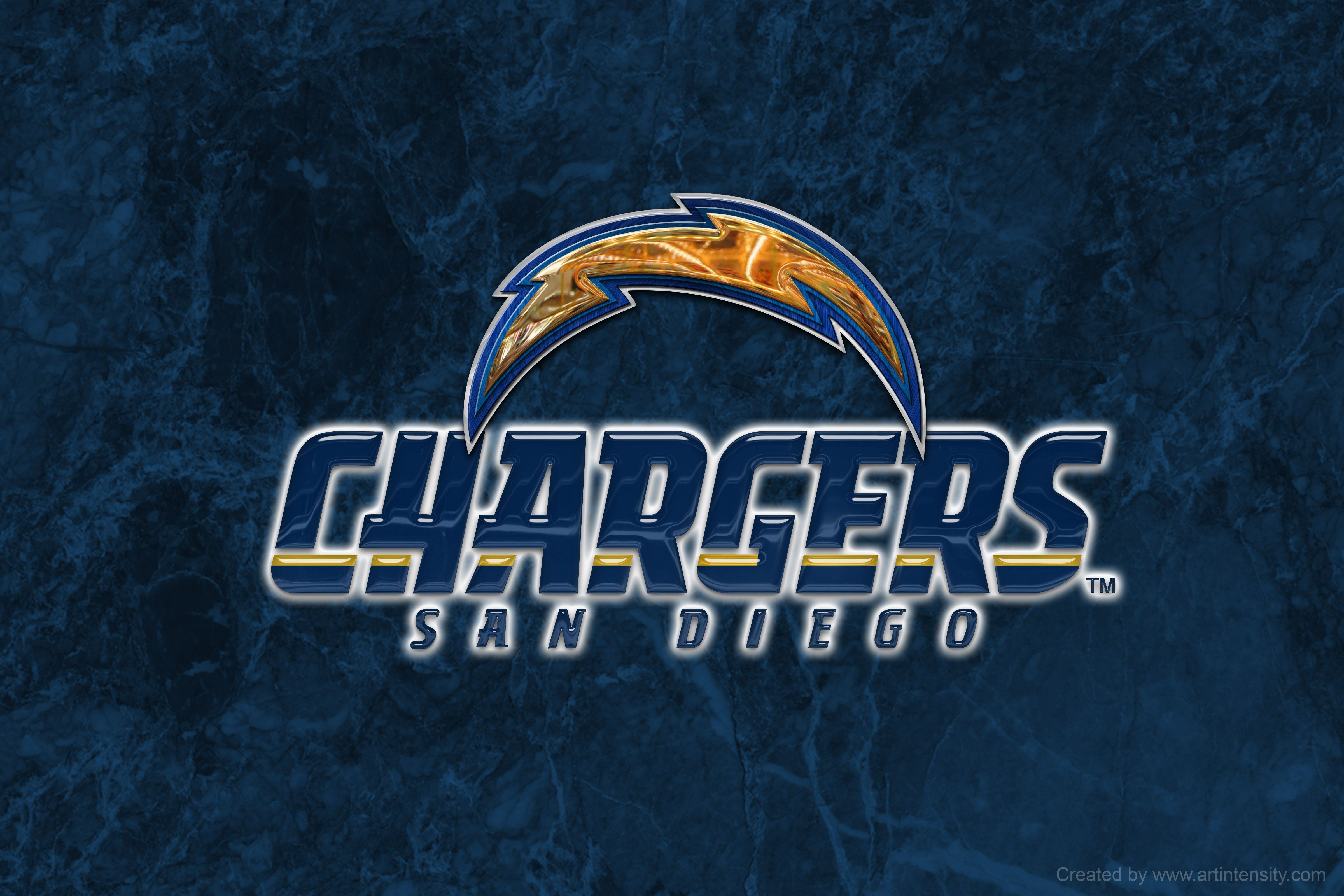 Logo San Diego Chargers NFL, 4800x3200 UHD, PC 4K