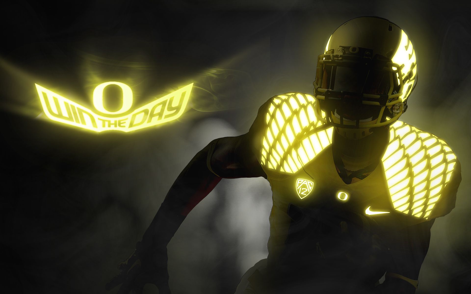 Casco football Oregon giallo luminoso, 1920x1200 Full HD+, Desktop