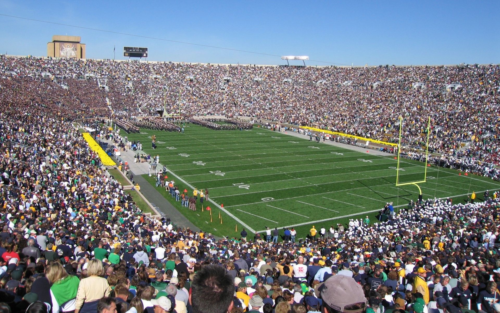 Stadio football Notre Dame gremito, NCAA football, 1920x1200 Full HD+ WUXGA, Laptop