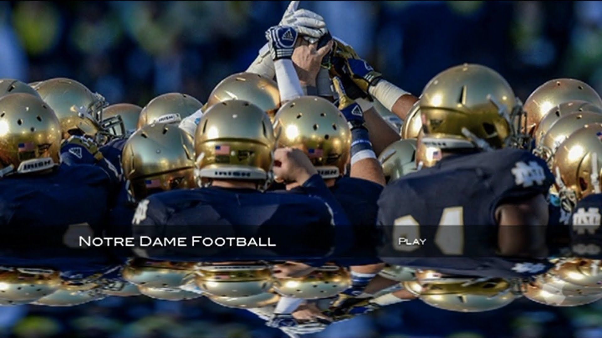 Logo Notre Dame ND blu, 1920x1080 1080p, PC Desktop