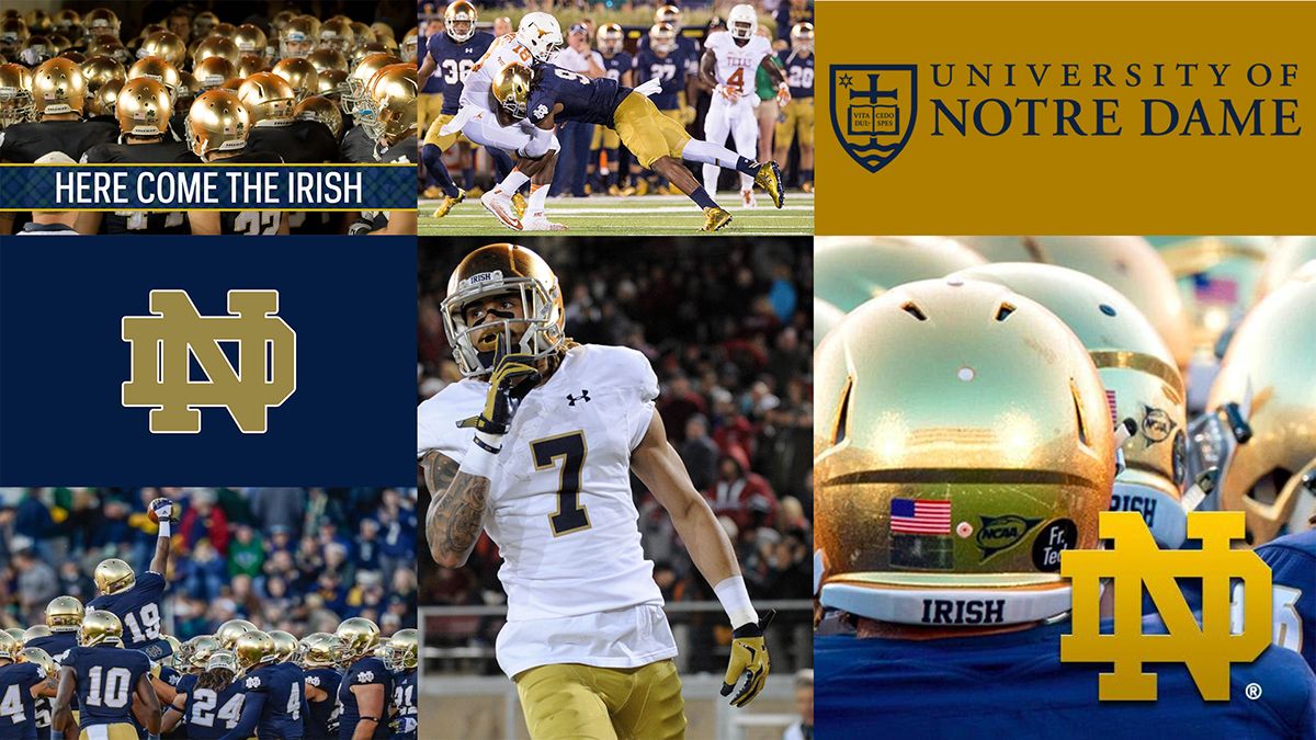 Squadra football Notre Dame, 1536x864 HD, Desktop