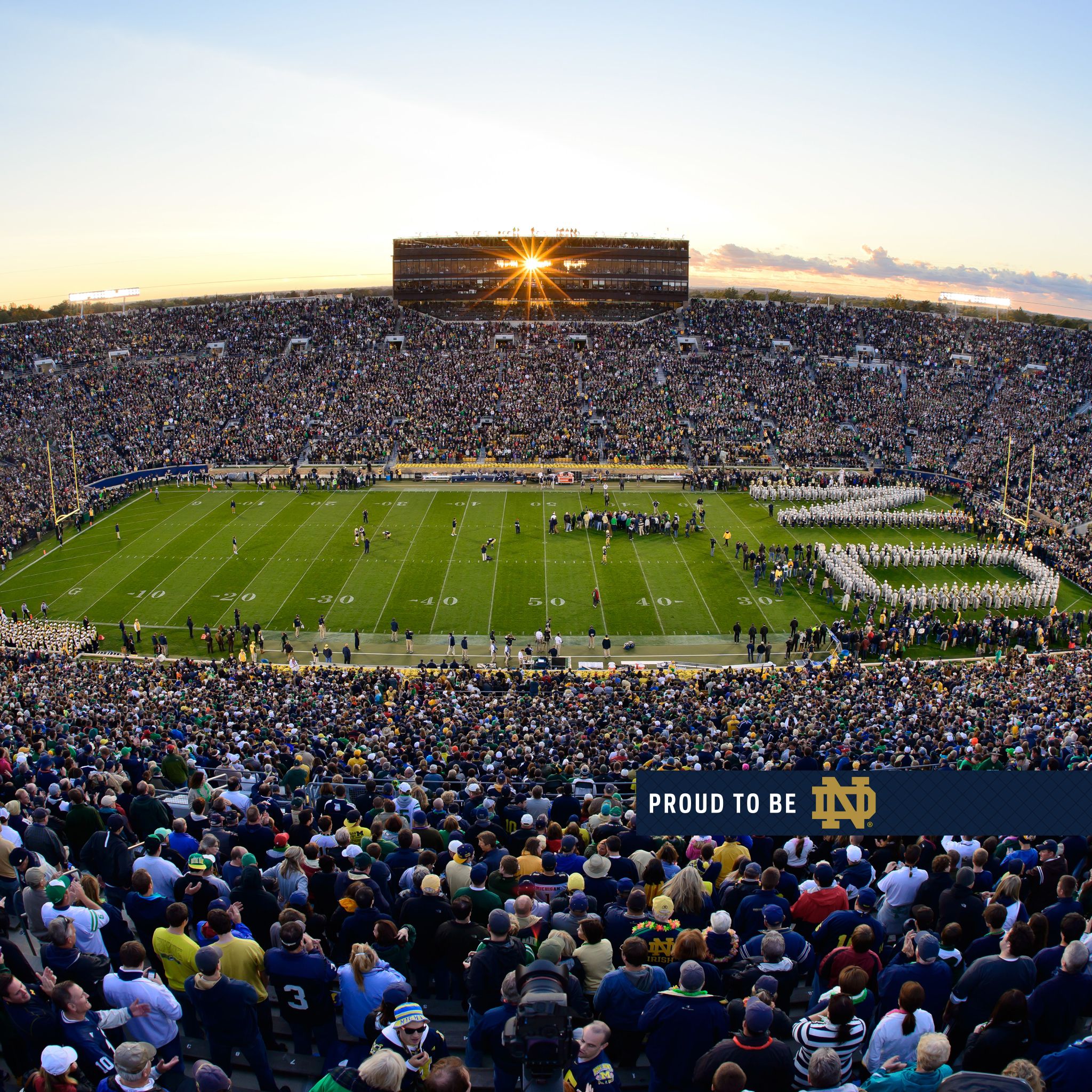 Stadio football Notre Dame gremito, NCAA football, 2048x2048 alta risoluzione, PC