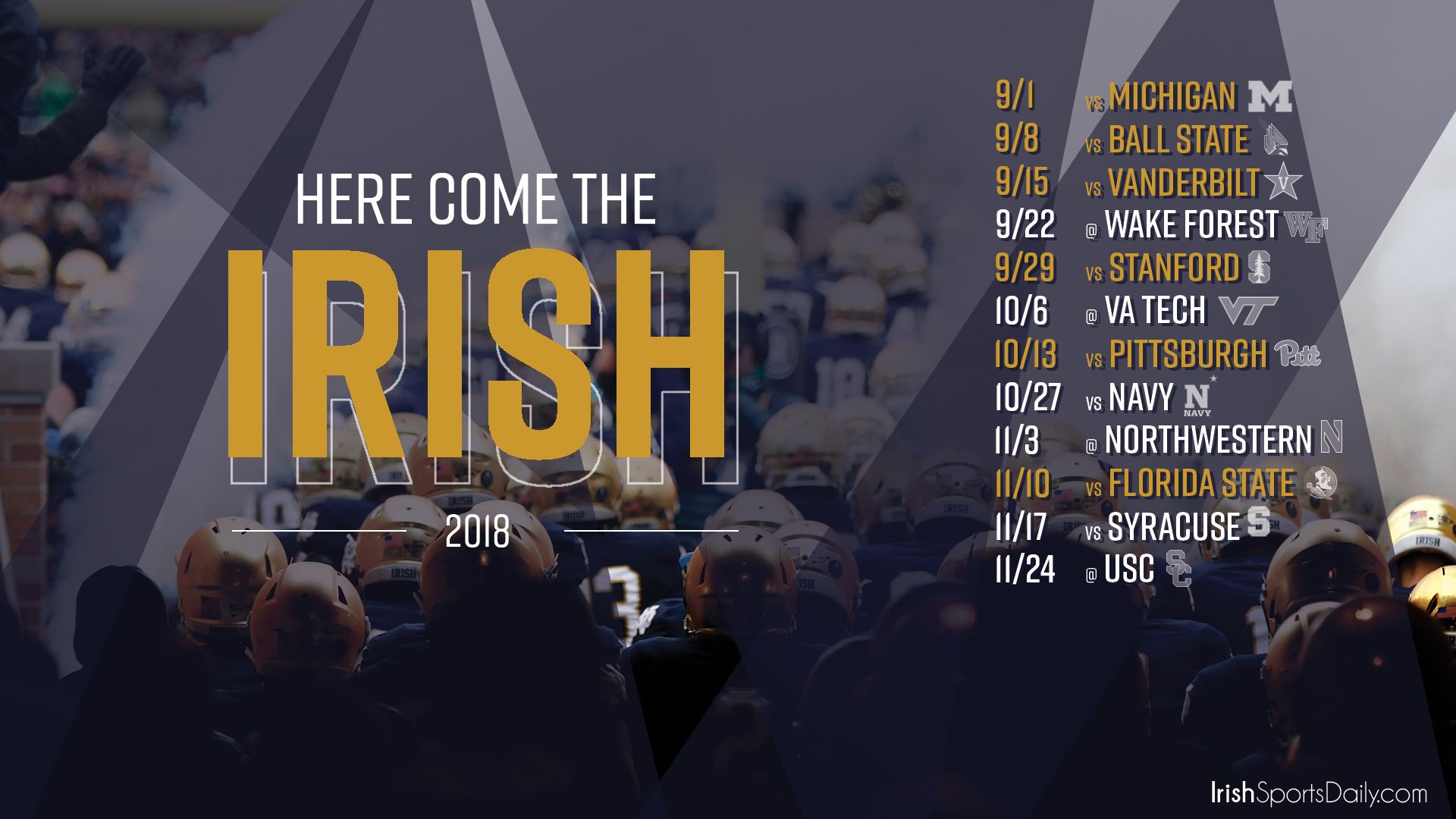 Notre Dame Blue-Gold Game football, 1024x910 HD, PC Desktop