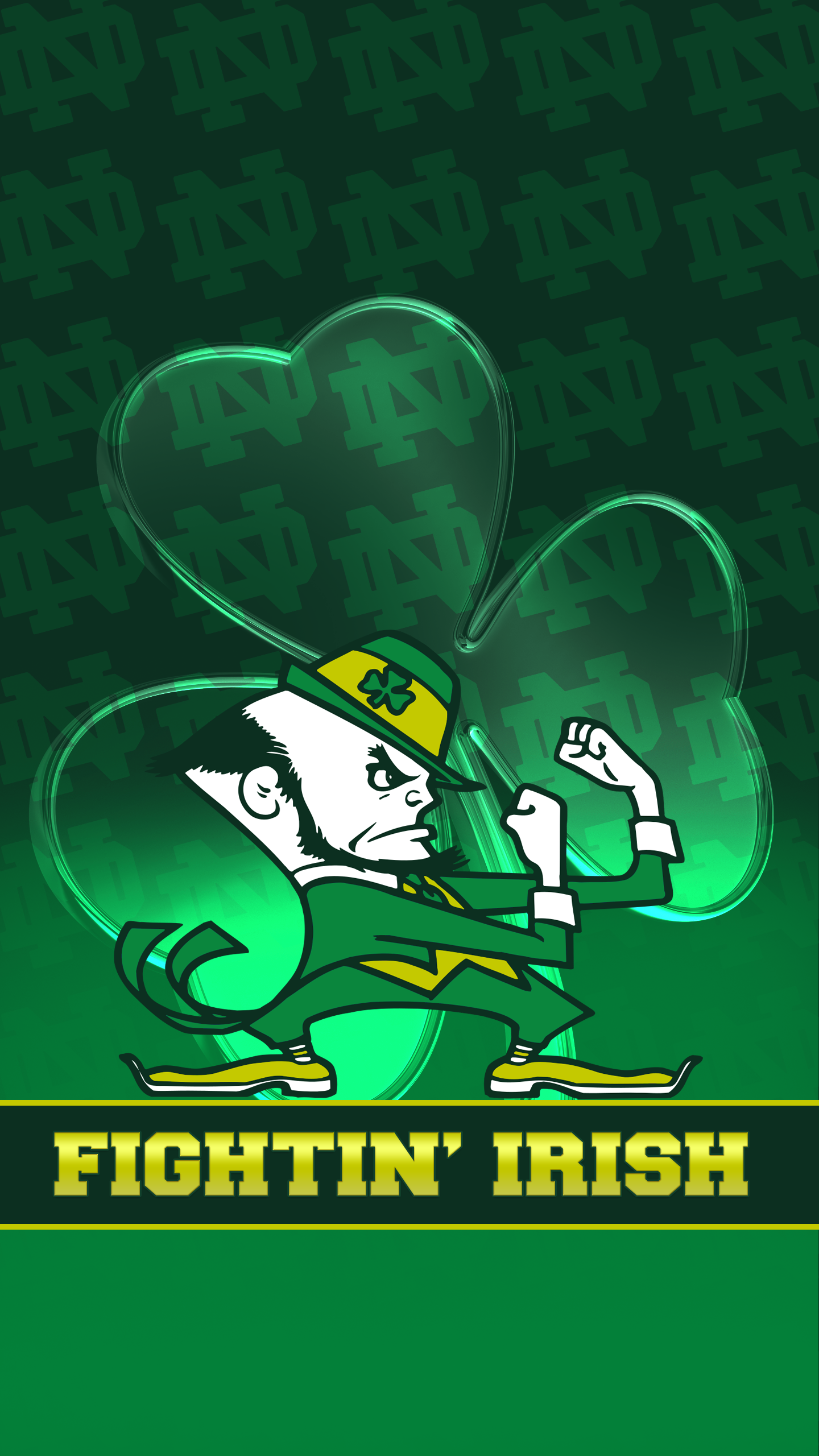 Giocatori football Notre Dame caschi dorati, 2980x1799 2K+, Monitor Gaming