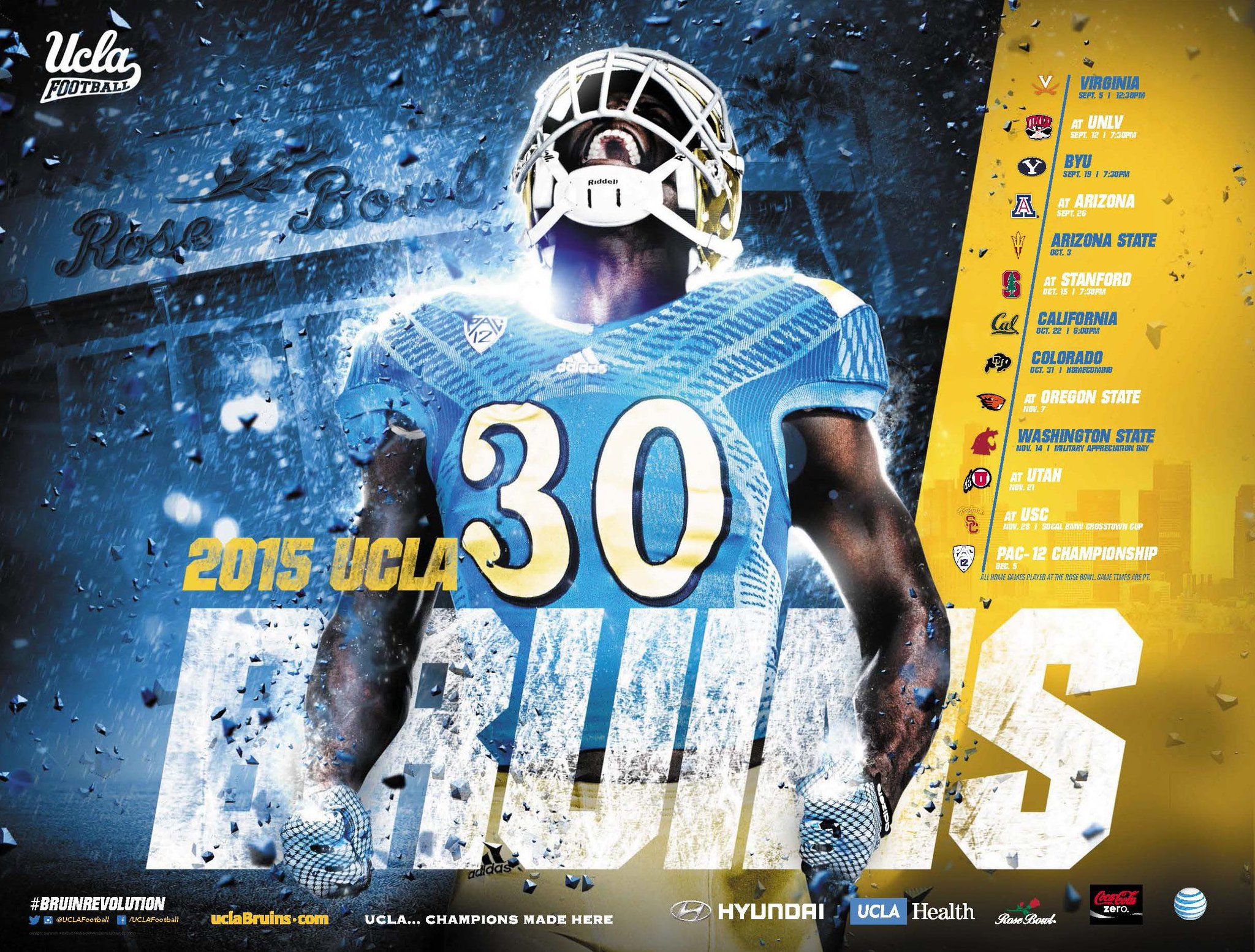Giocatori football UCLA Bruins, 1024x768 HD, Desktop