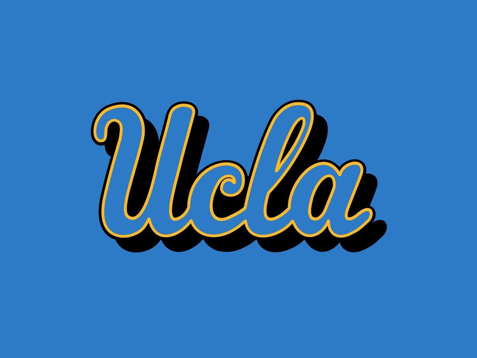 Logo UCLA sfondo blu, 1600x1200 HD, Laptop