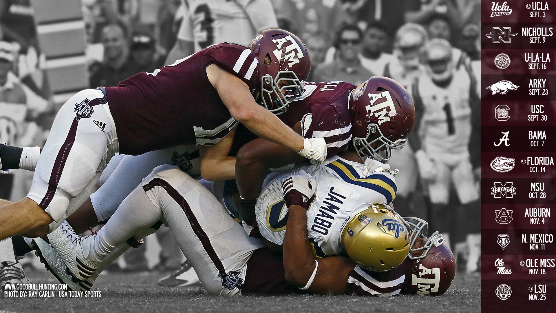 Squadra football UCLA in campo, 1920x1080 Full HD 1080p, Laptop