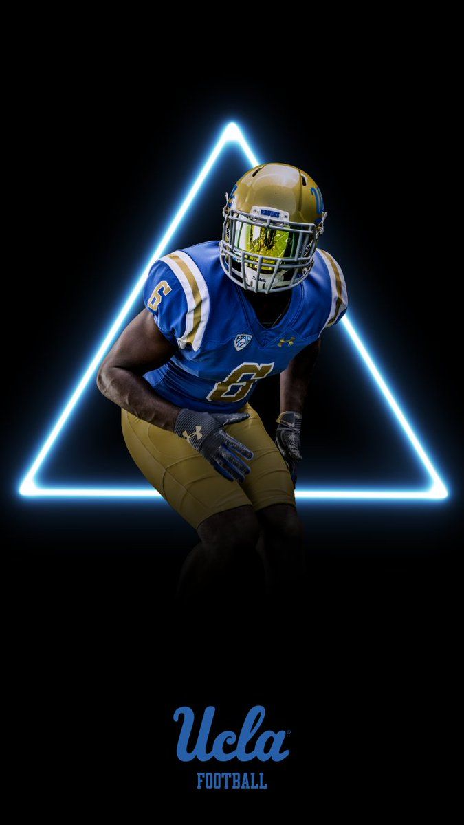 Giocatore football UCLA triangolo neon, NCAA football, 675x1200 Full HD Verticale, iPhone