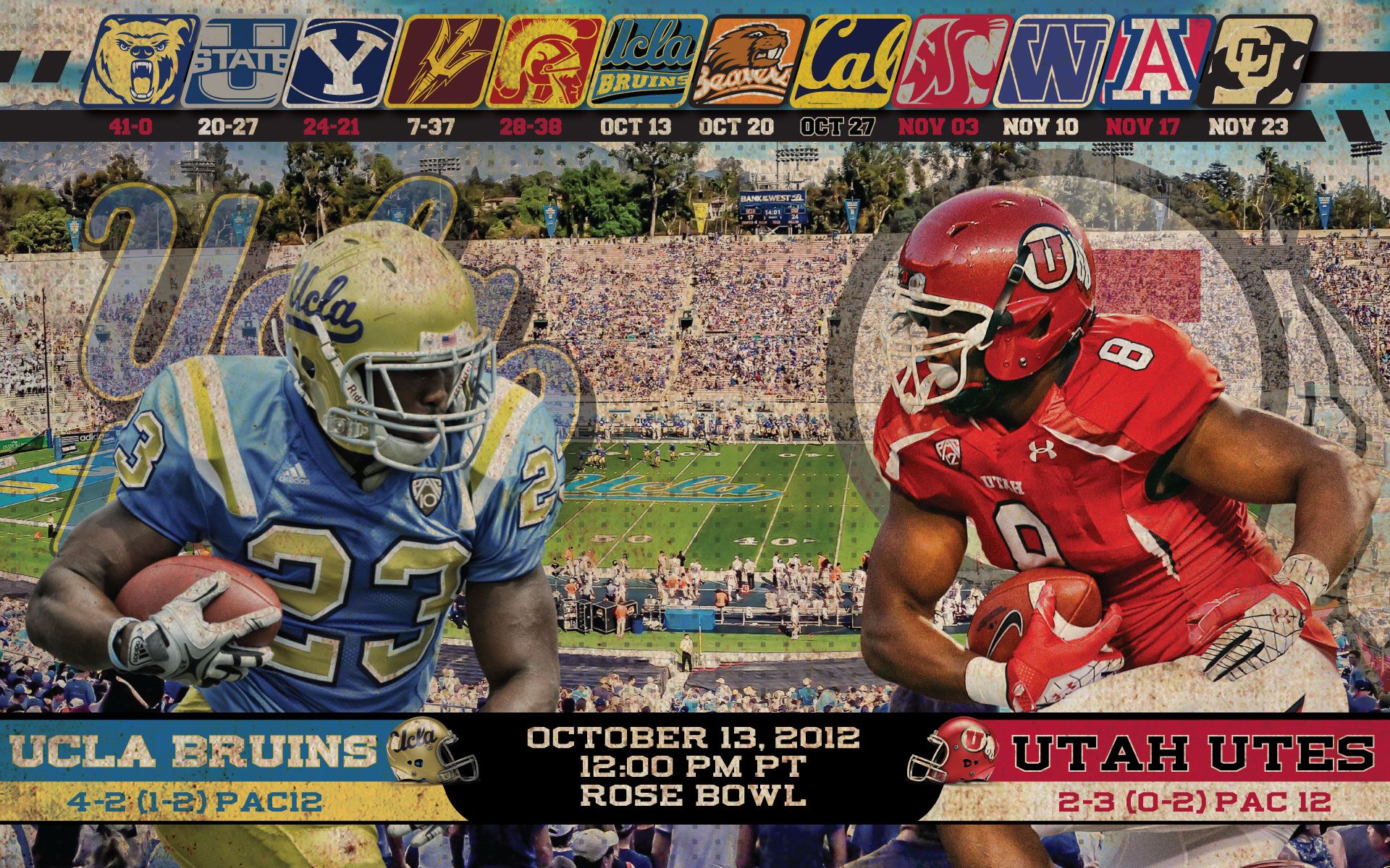 Quarterback UCLA lancia pallone, 1600x900 900p, Laptop