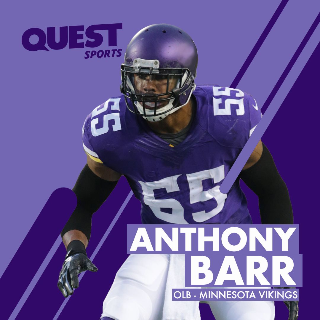 Anthony Barr Minnesota Vikings, NFL, 1080x1080 HD, PC