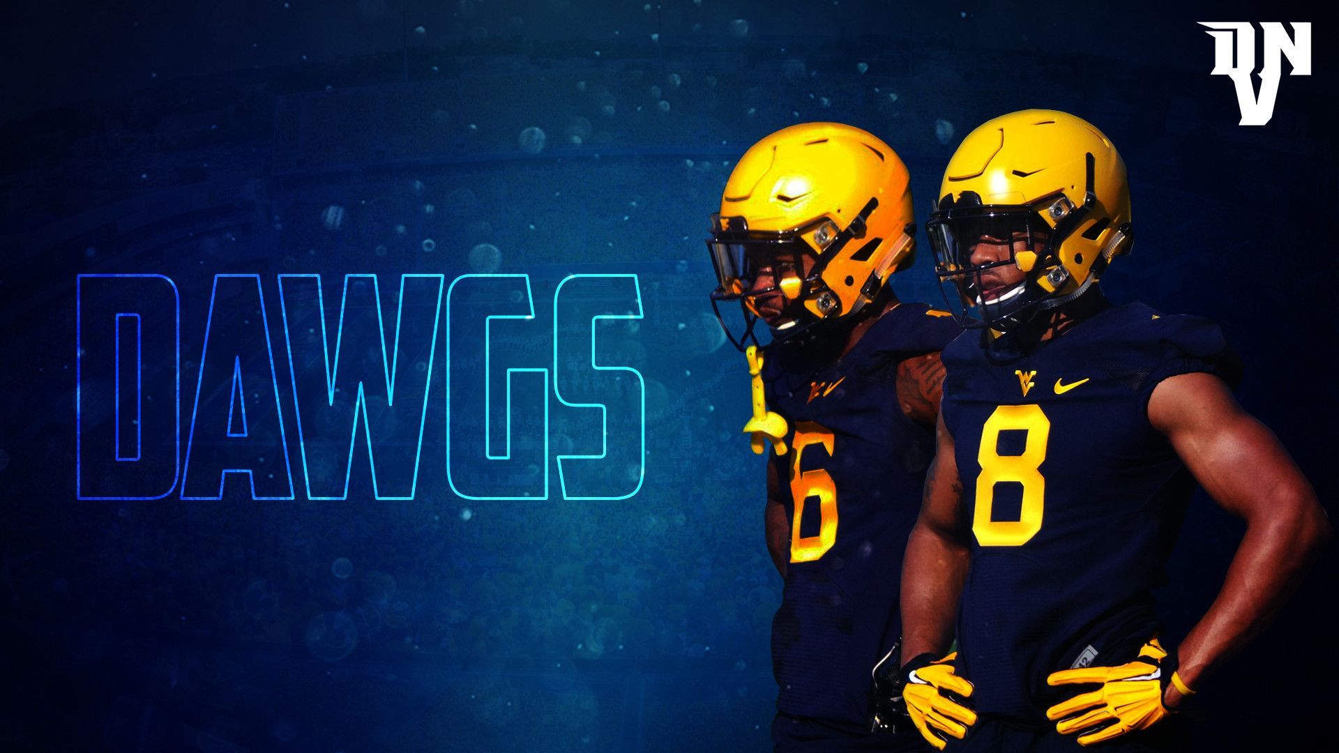 Giocatori football WVU Dawgs, 1920x1080 Full HD, Desktop