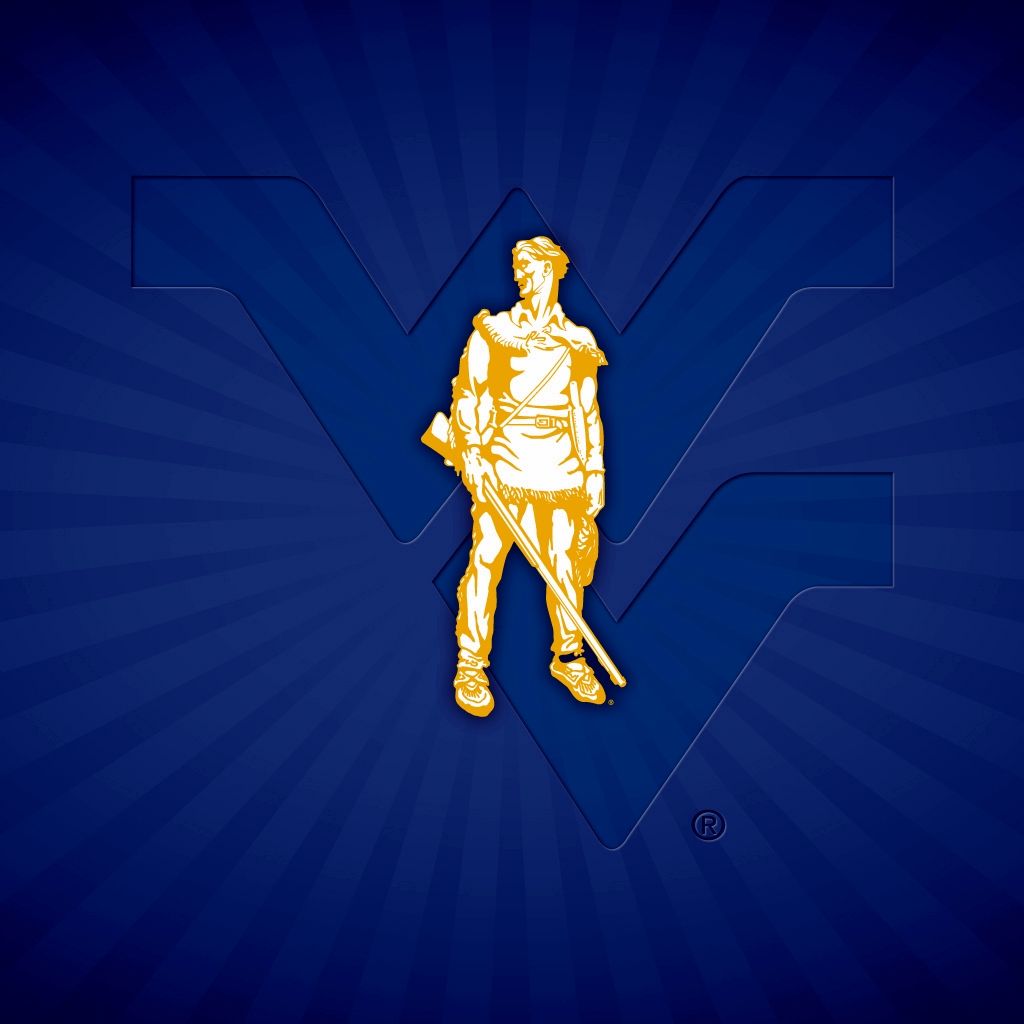 Mountaineer logo WVU dorato, 1024x1024 HD, Laptop