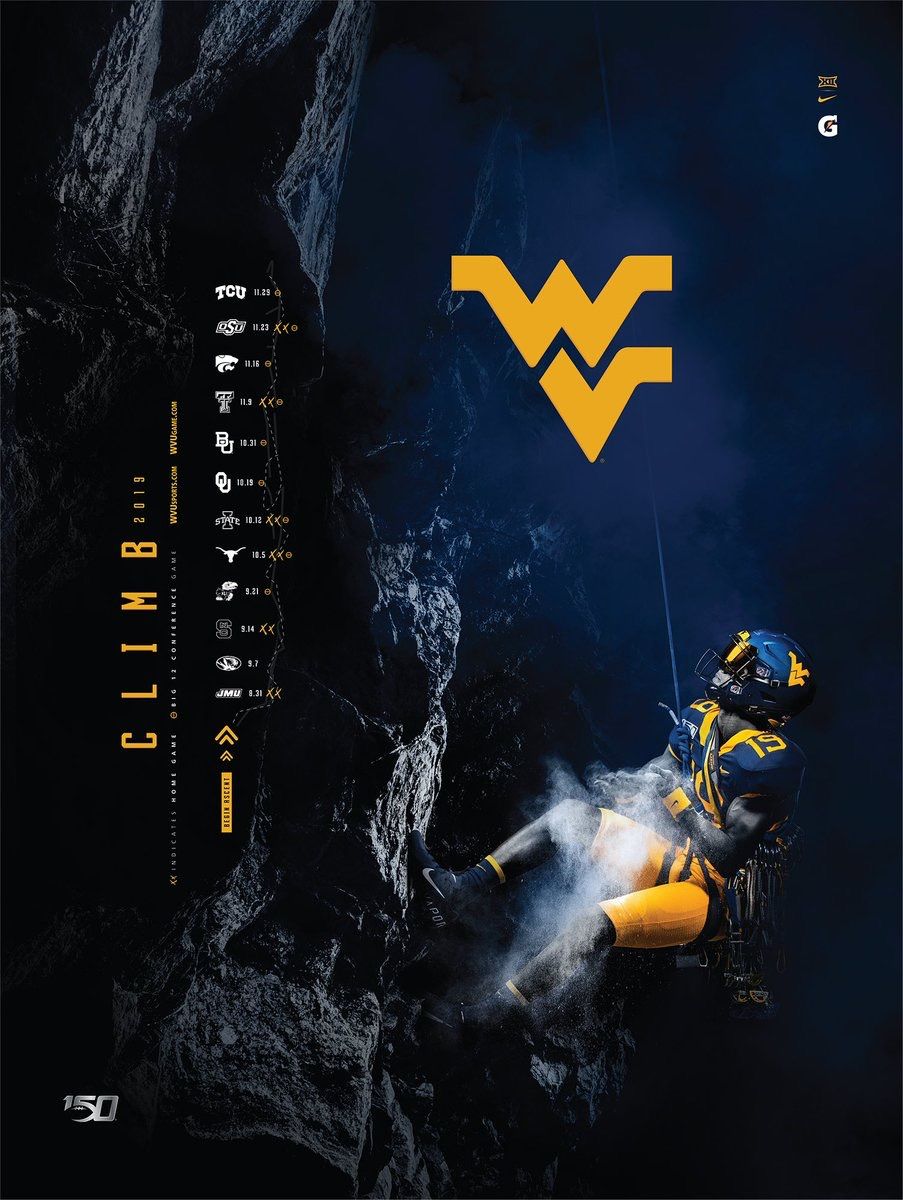 Logo WVU scalatore roccia, 903x1200 Full HD Verticale, Samsung Galaxy